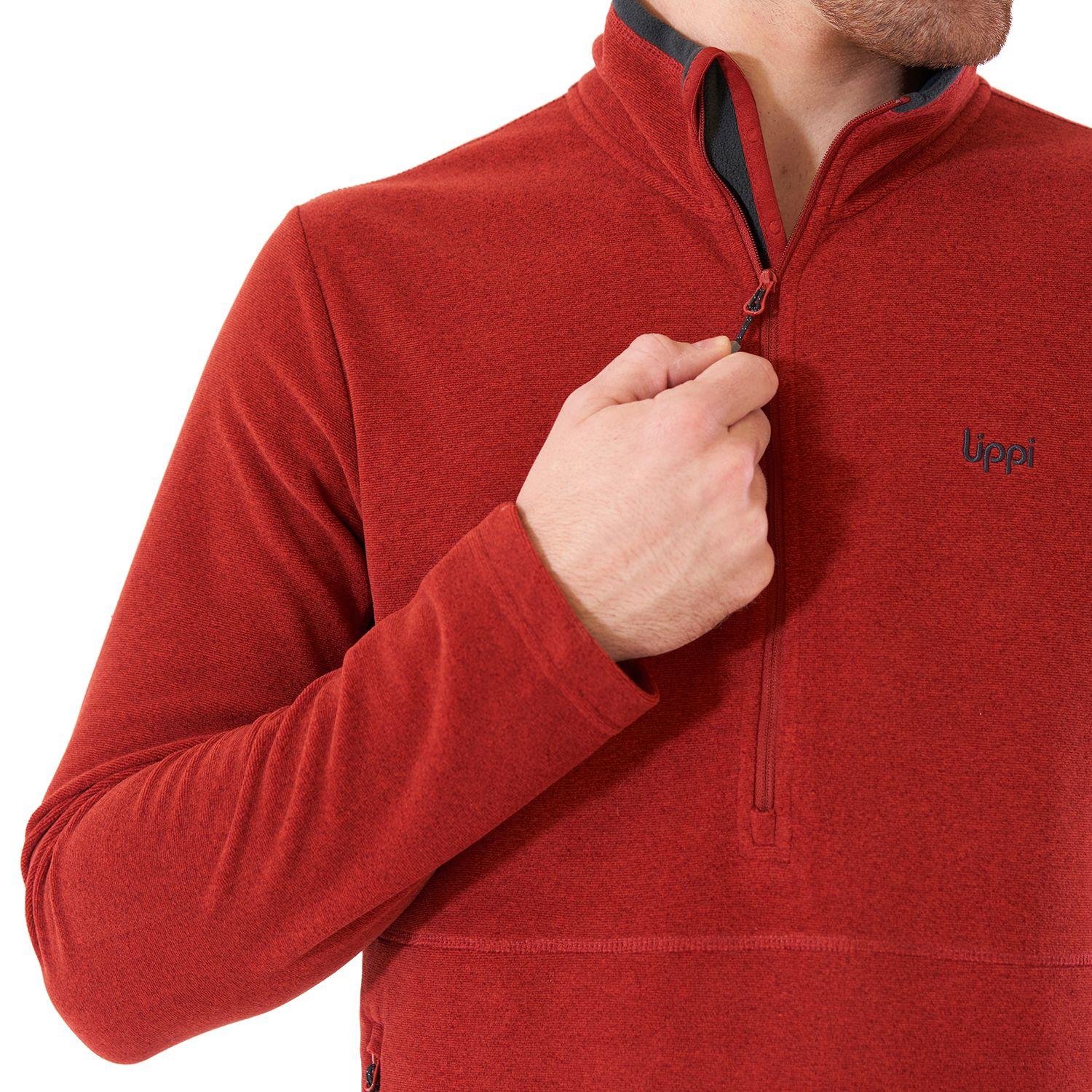 Poleron Hombre Lighter Nano-F 14 Zip Terracota Lippi-4