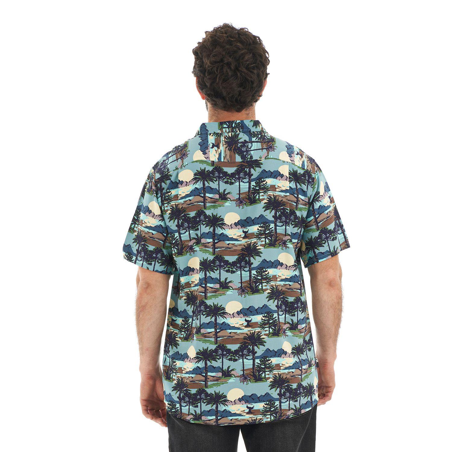 Camisa Hombre Aflora Celeste Haka Honu-5