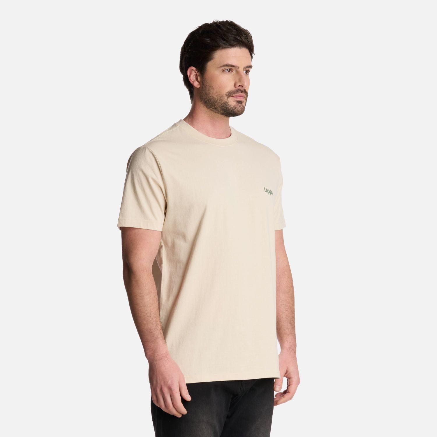 Polera Hombre Andes Mountain T-Shirt Crudo Lippi-2