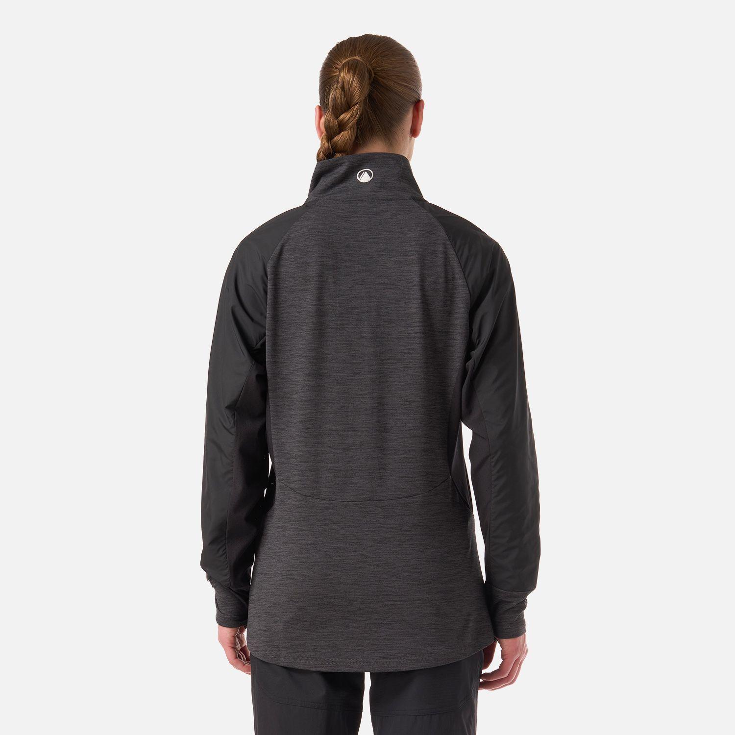 Polerón Mujer Egger 1/4 Zip Negro Lippi V26-2