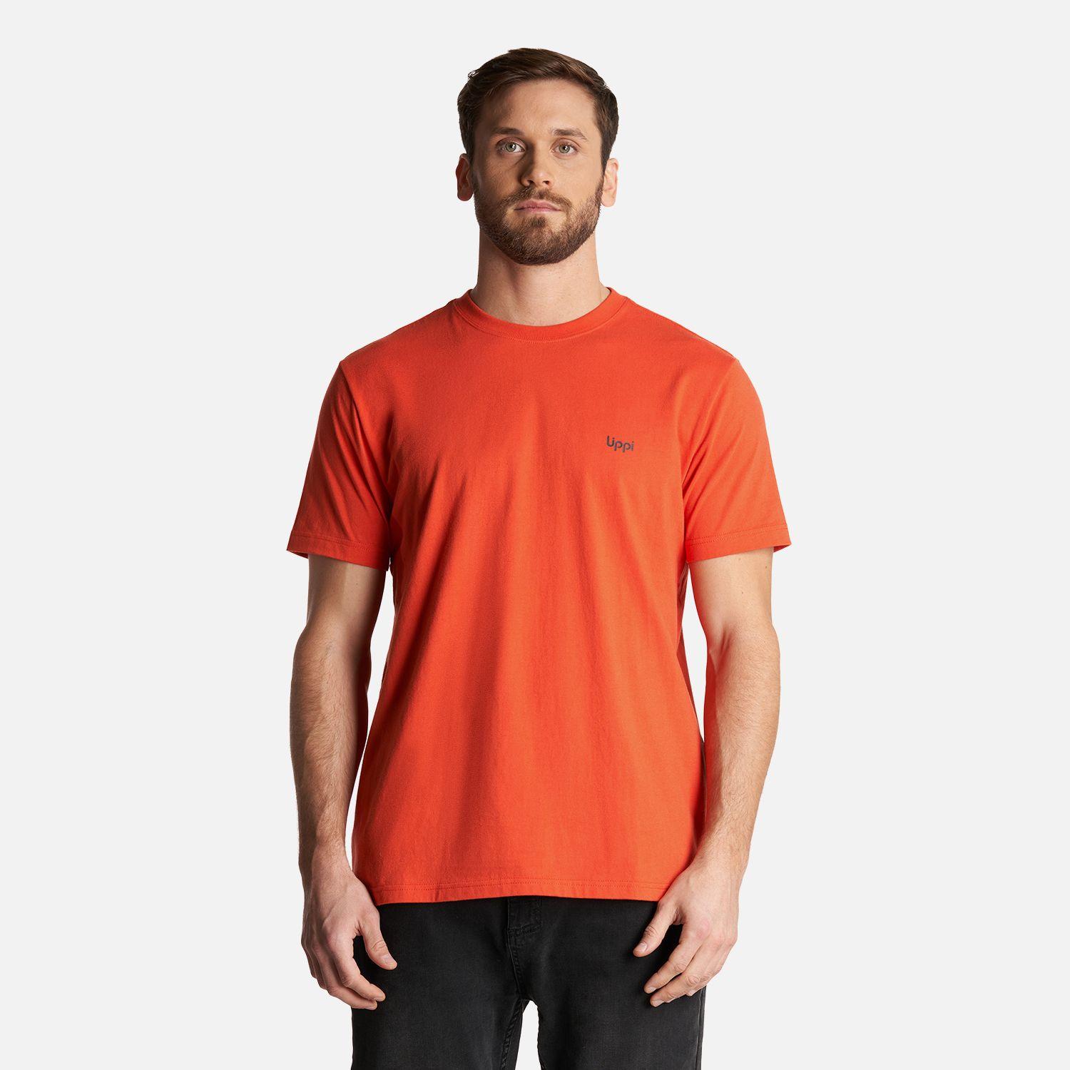 Polera Hombre Portal Forest T-Shirt Naranjo Oscuro Lippi-1