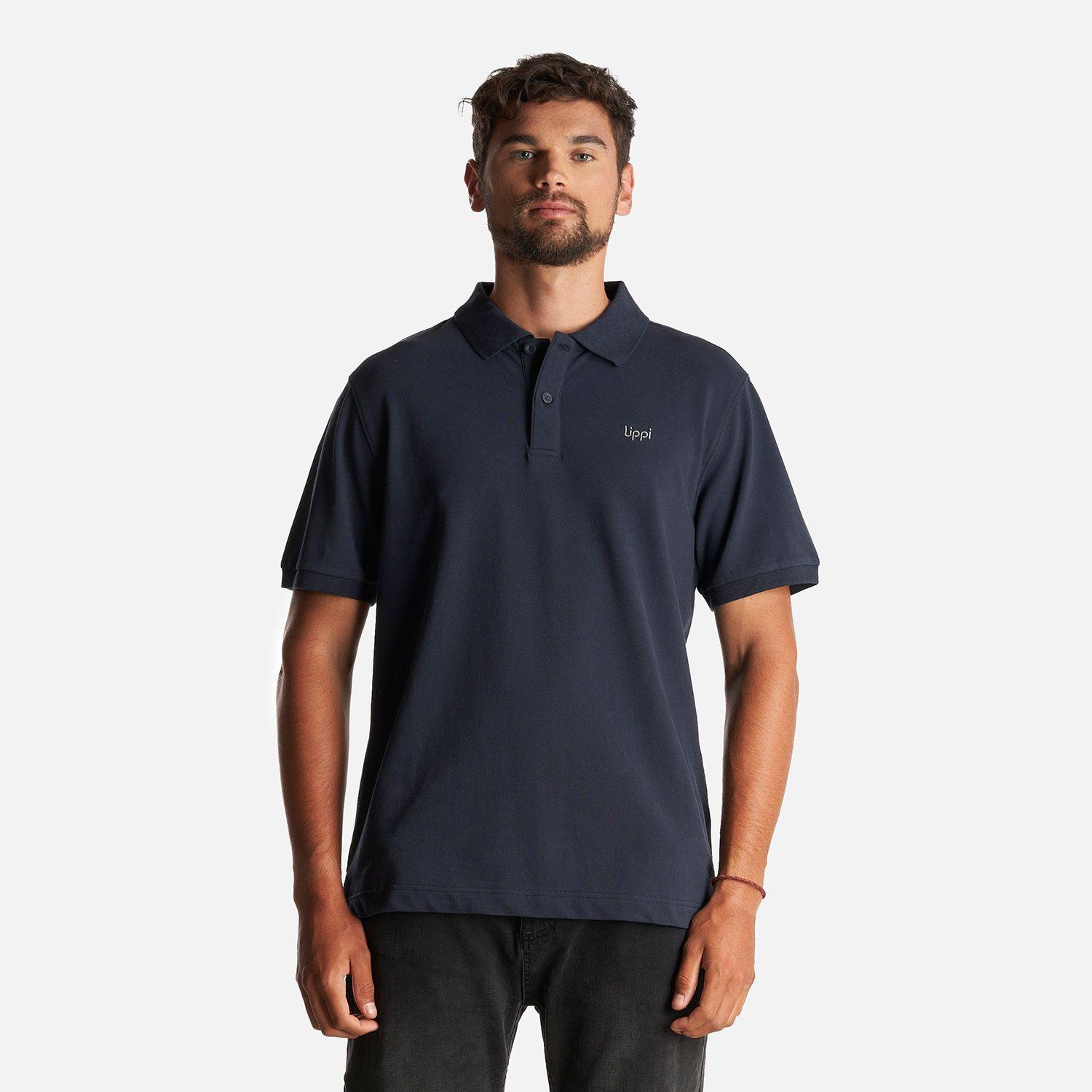 Polera Hombre First Class Elastic Polo Azul Marino Lippi I23-1