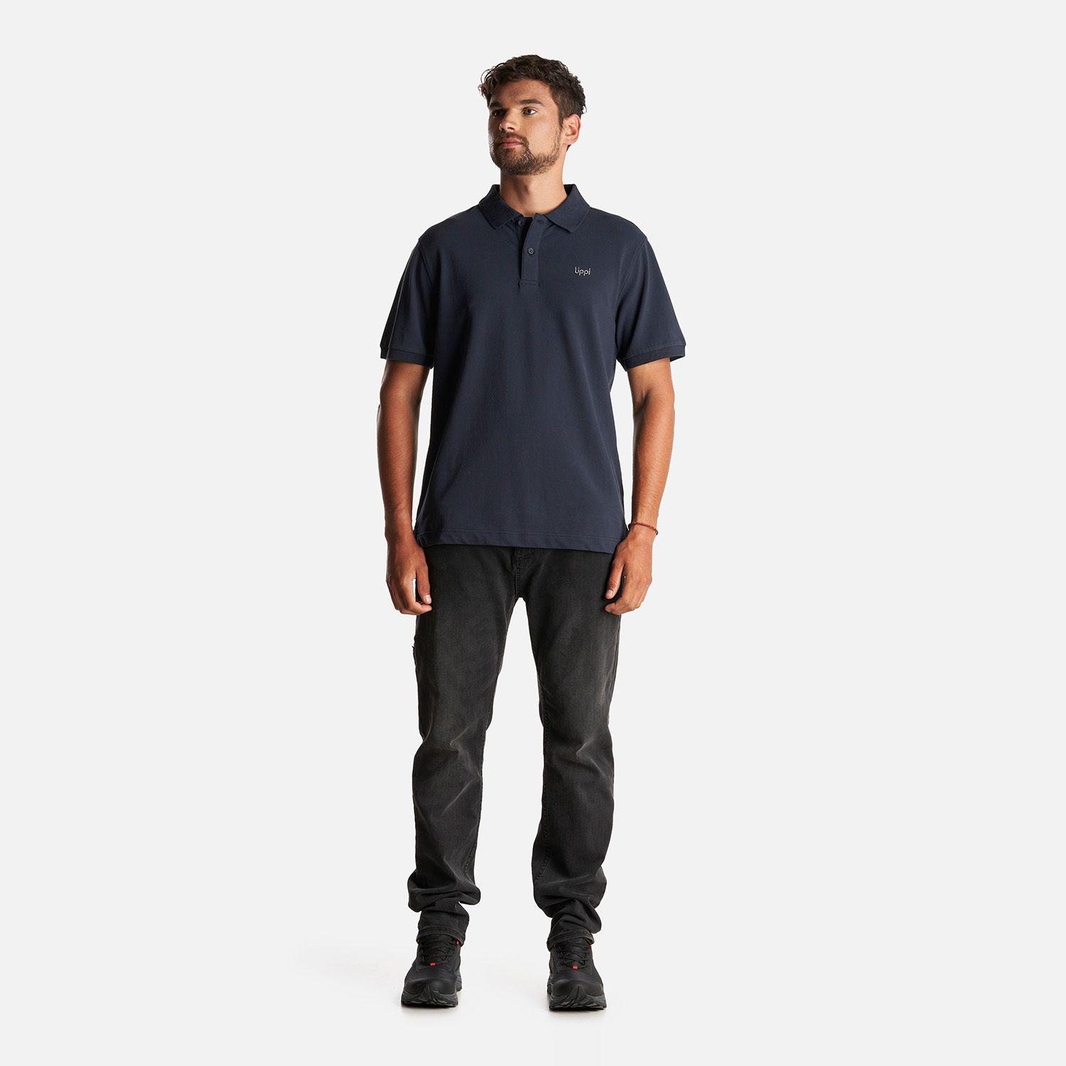 Polera Hombre First Class Elastic Polo Azul Marino Lippi I23-5