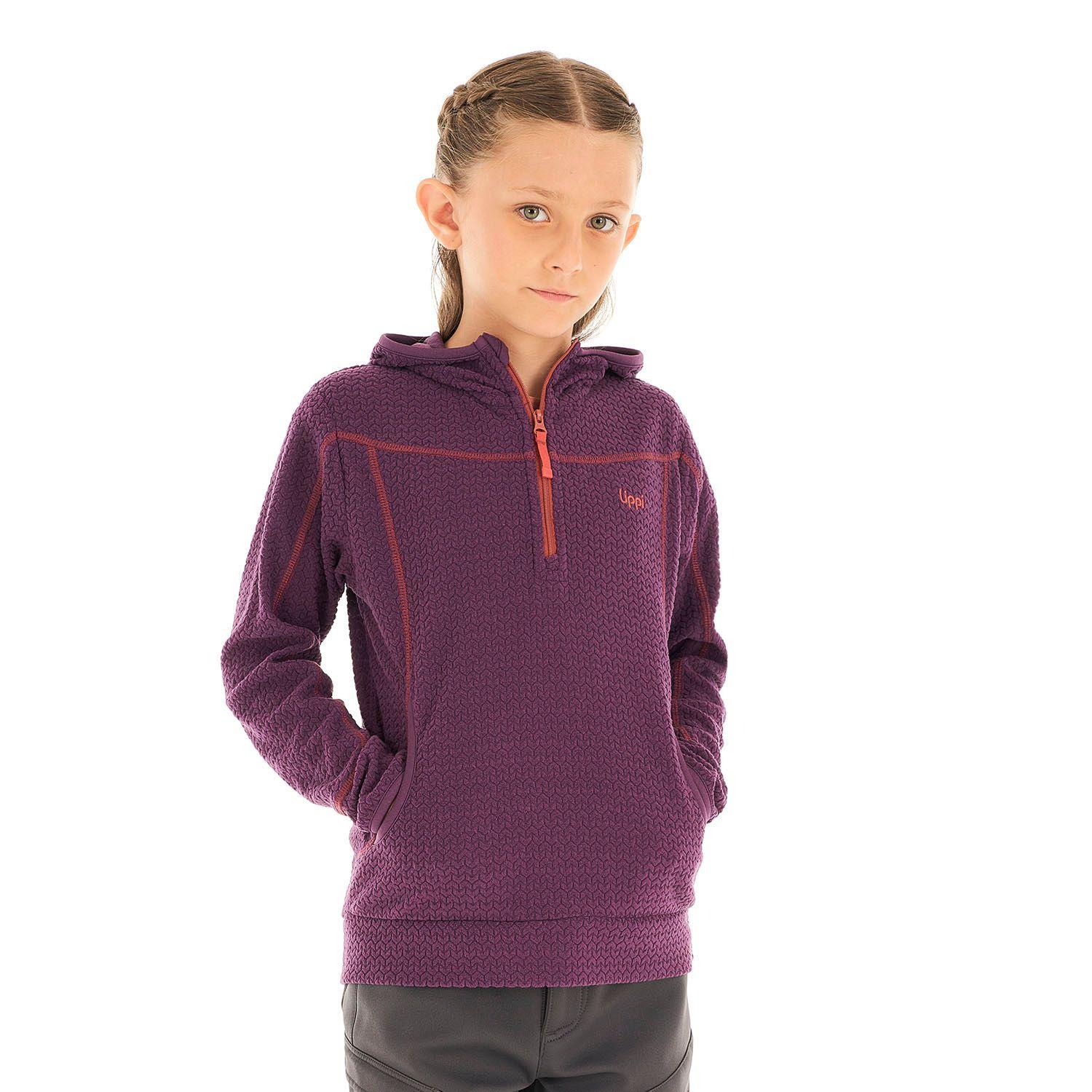 Poleron Niña Saltamontes Nano-F 14 Zip Hoody Purpura Lippi-1