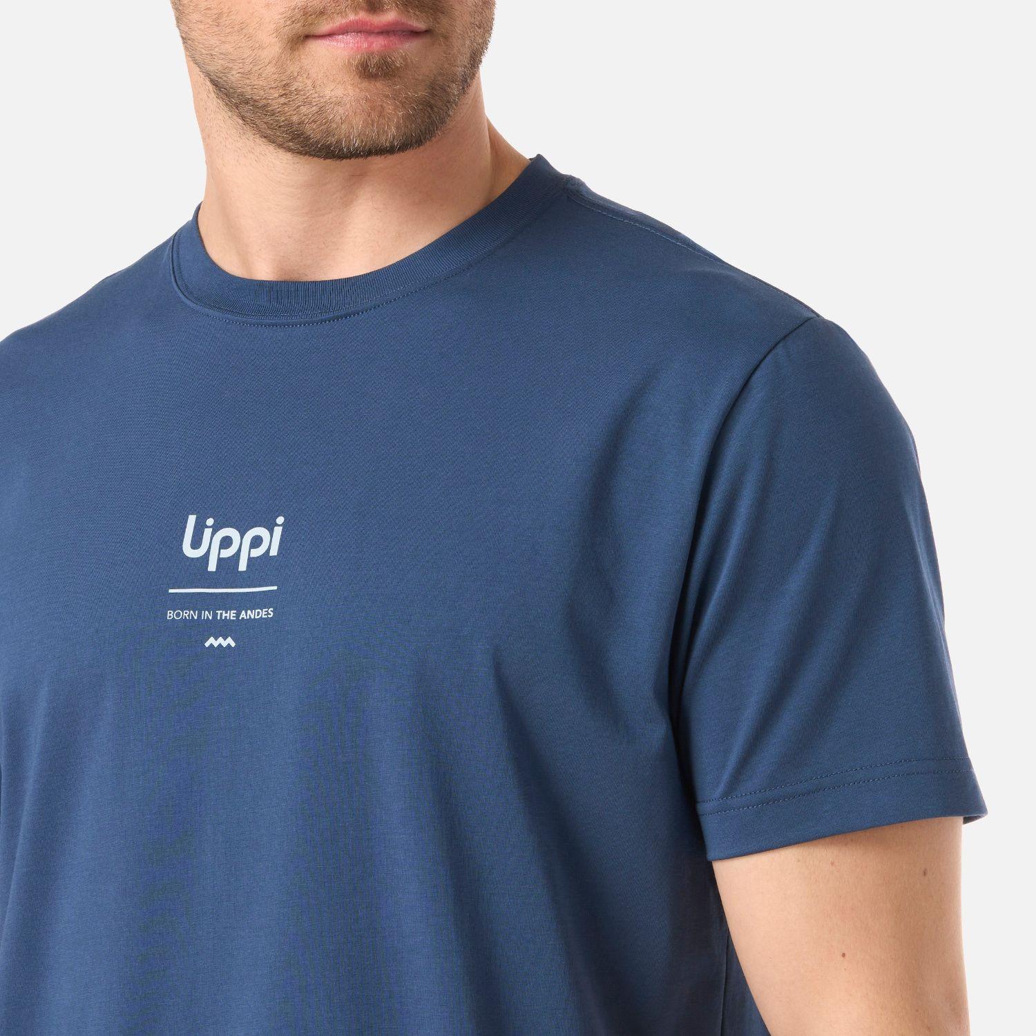 Polera Hombre Ulmo Mid Point Sorona T-Shirt Azul Oscuro Lippi V26-3