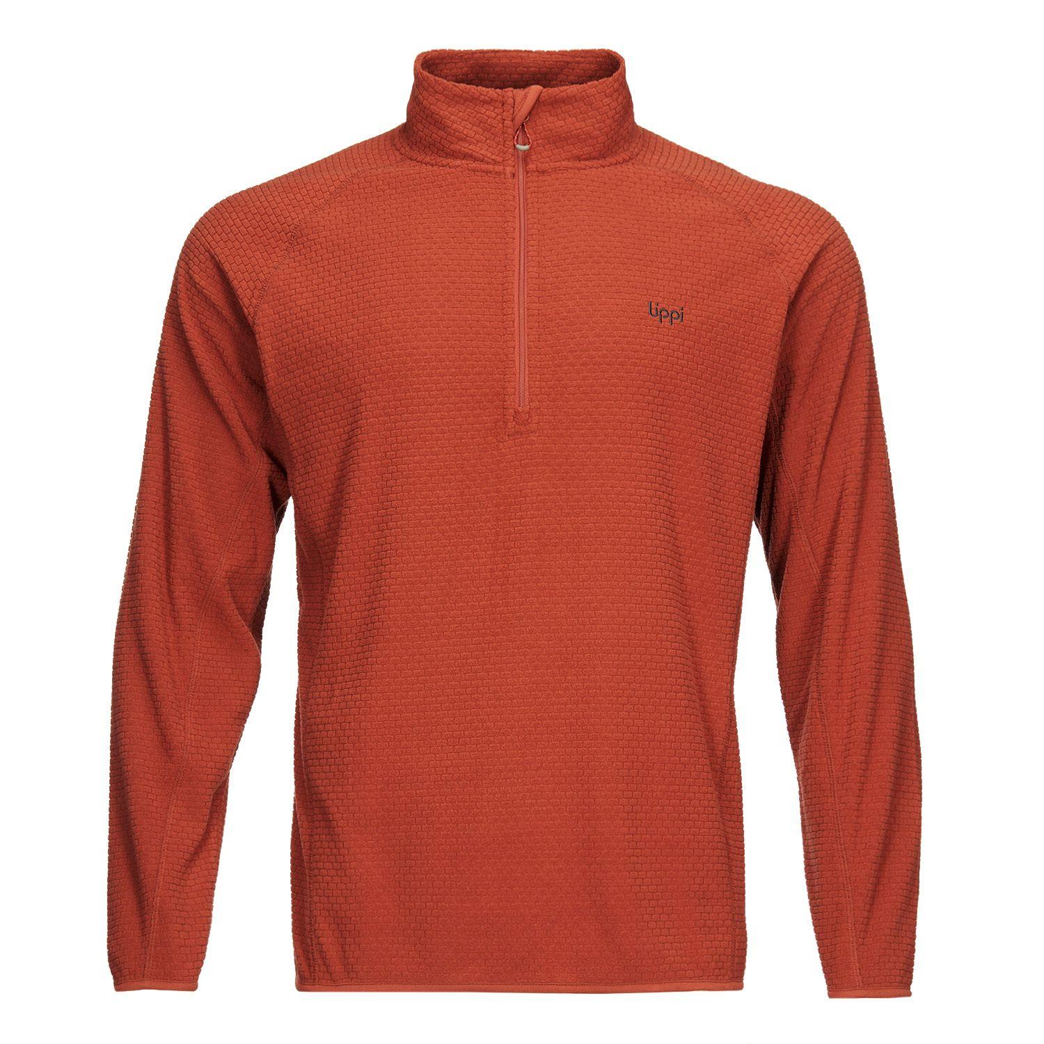Poleron Hombre Jacaranda Nano-F 14 Zip Terracota Lippi I21-0