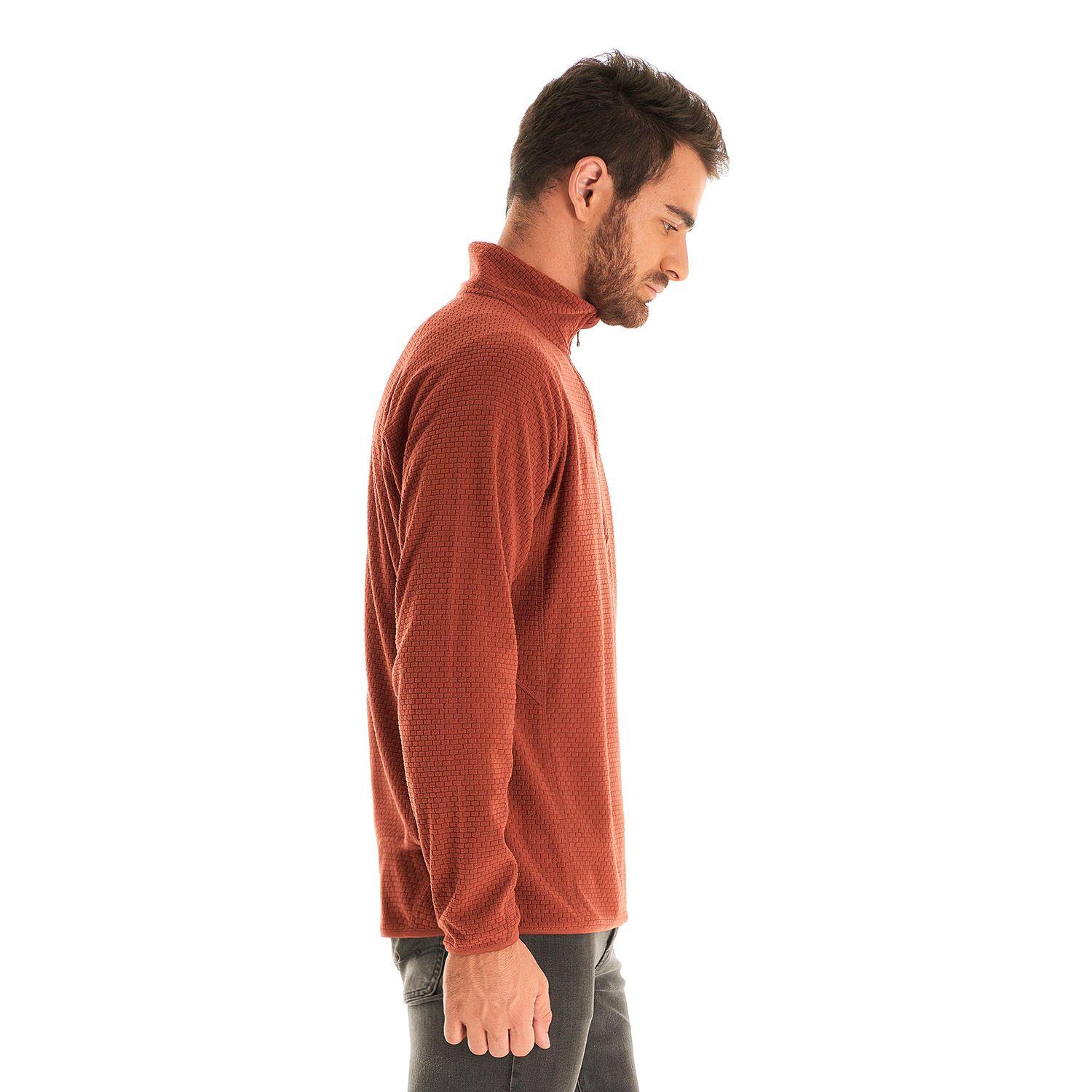 Poleron Hombre Jacaranda Nano-F 14 Zip Terracota Lippi I21-3