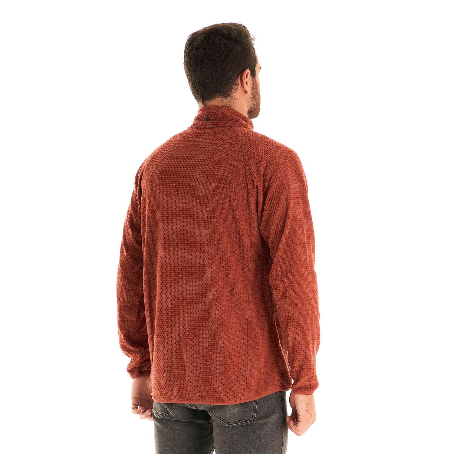 Poleron Hombre Jacaranda Nano-F 14 Zip Terracota Lippi I21-4