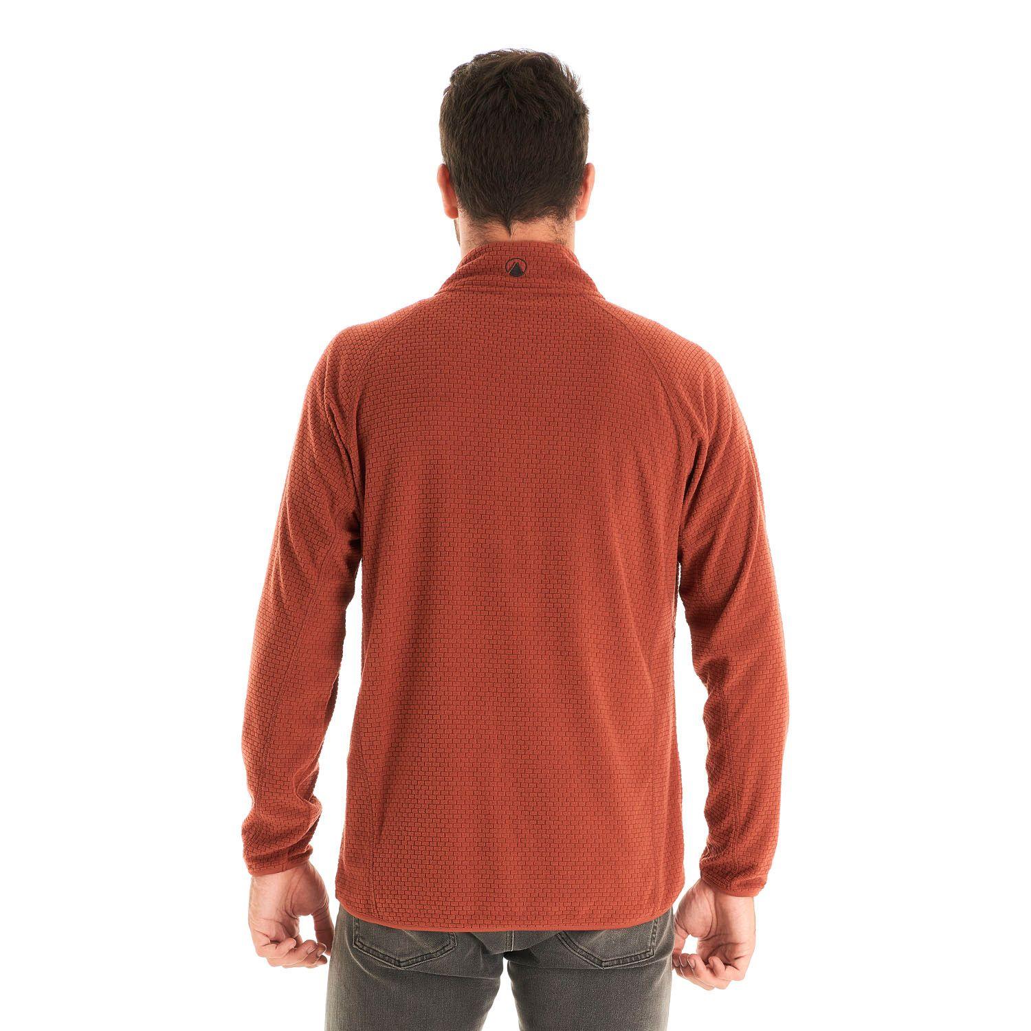 Poleron Hombre Jacaranda Nano-F 14 Zip Terracota Lippi I21-5