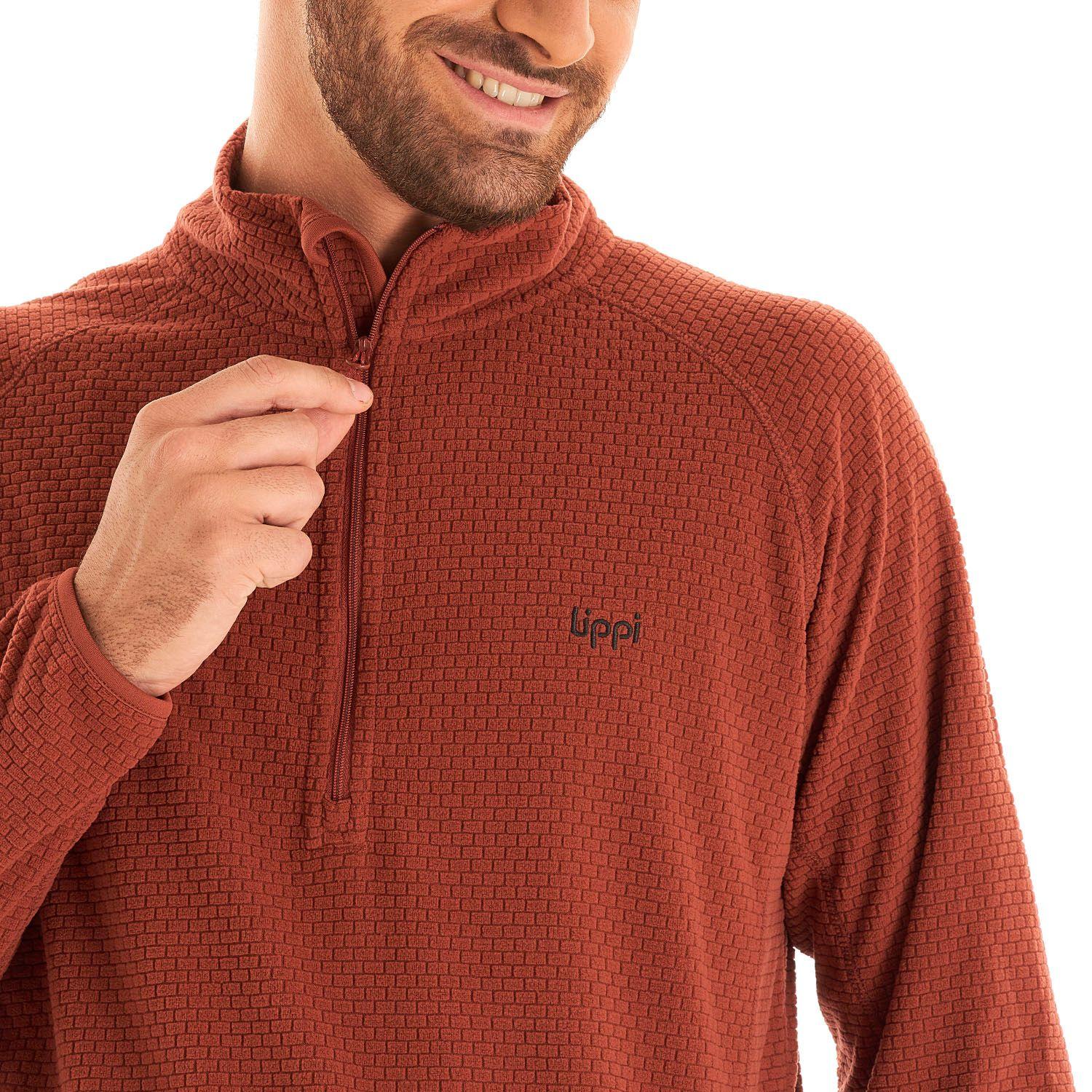 Poleron Hombre Jacaranda Nano-F 14 Zip Terracota Lippi I21-6