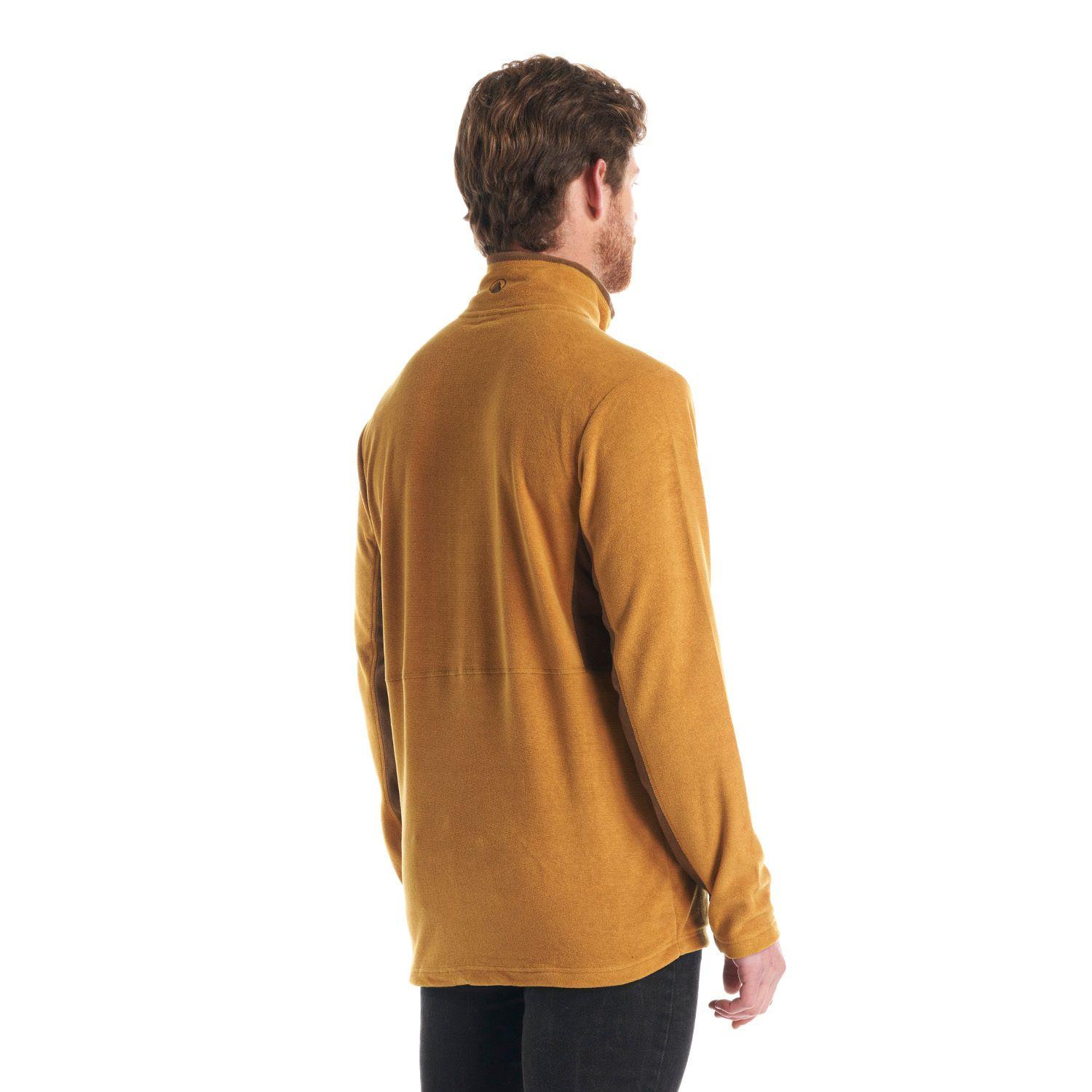 Poleron Hombre Lighter Nano-F 14 Zip Mostaza Lippi-4