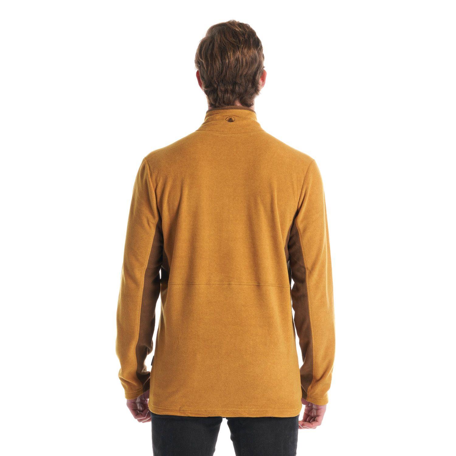 Poleron Hombre Lighter Nano-F 14 Zip Mostaza Lippi-5