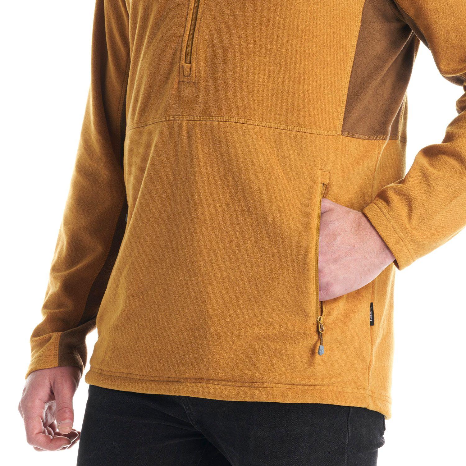 Poleron Hombre Lighter Nano-F 14 Zip Mostaza Lippi-6