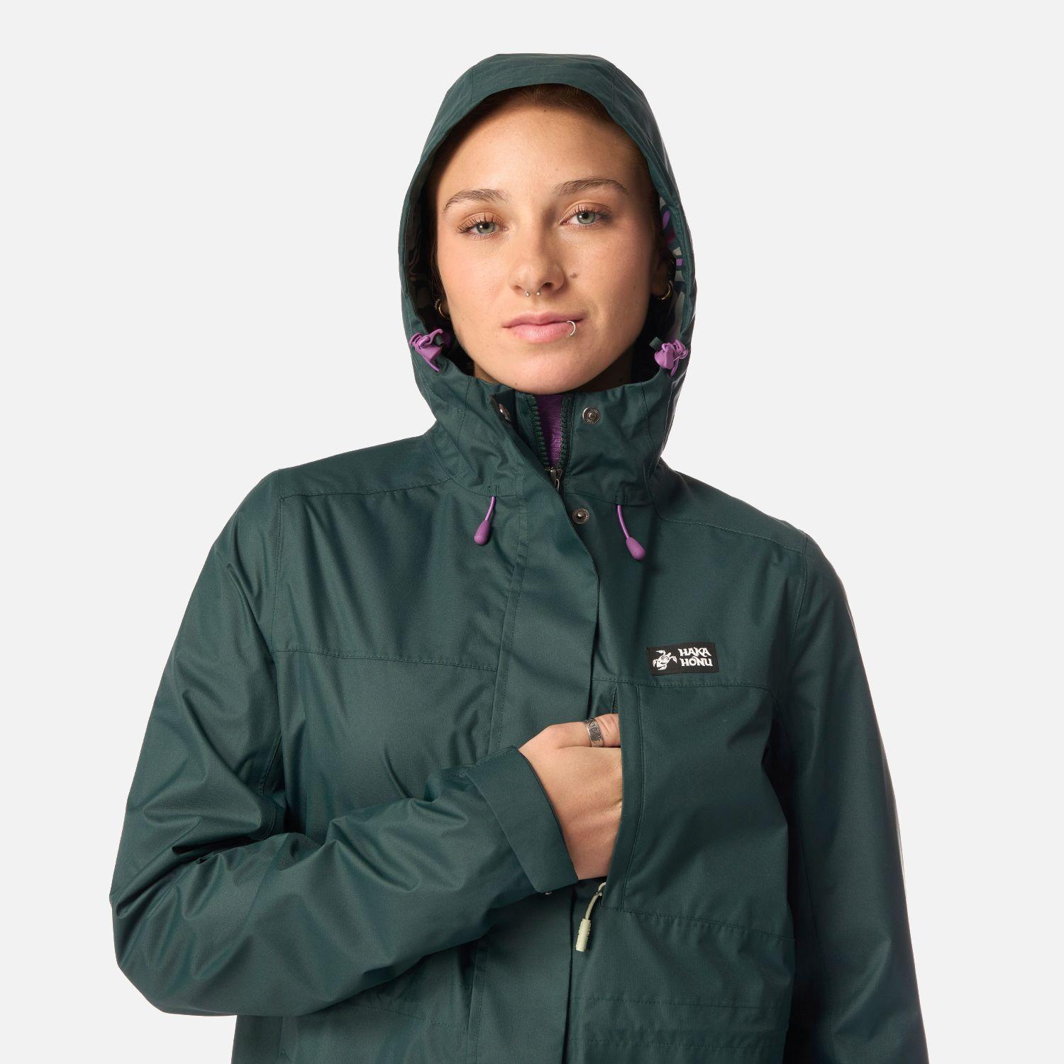 Chaqueta Mujer Kauai Verde Bosque Haka Honu-3