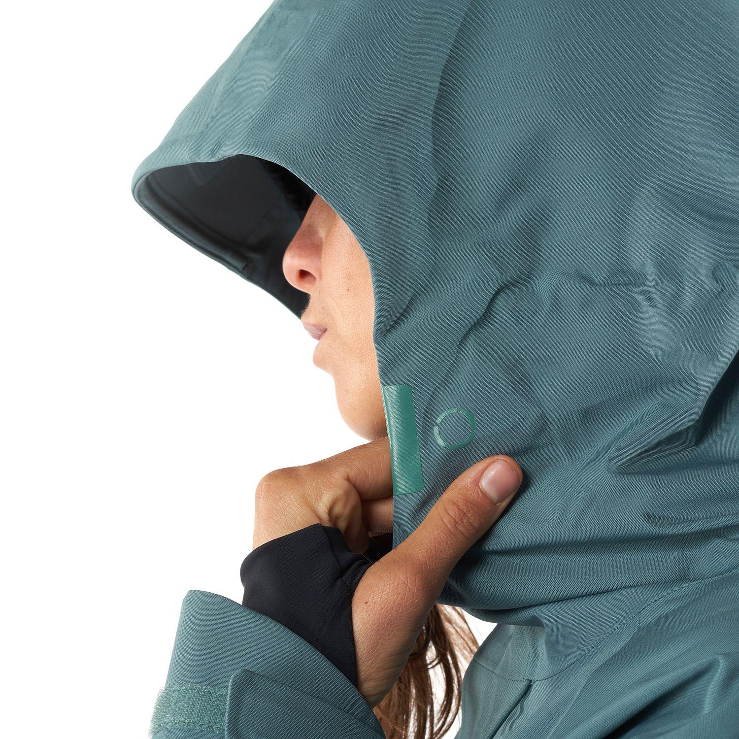Chaqueta Mujer Snow Raptor B-Dry Hoody Jacket Jade Oscuro Lippi-4