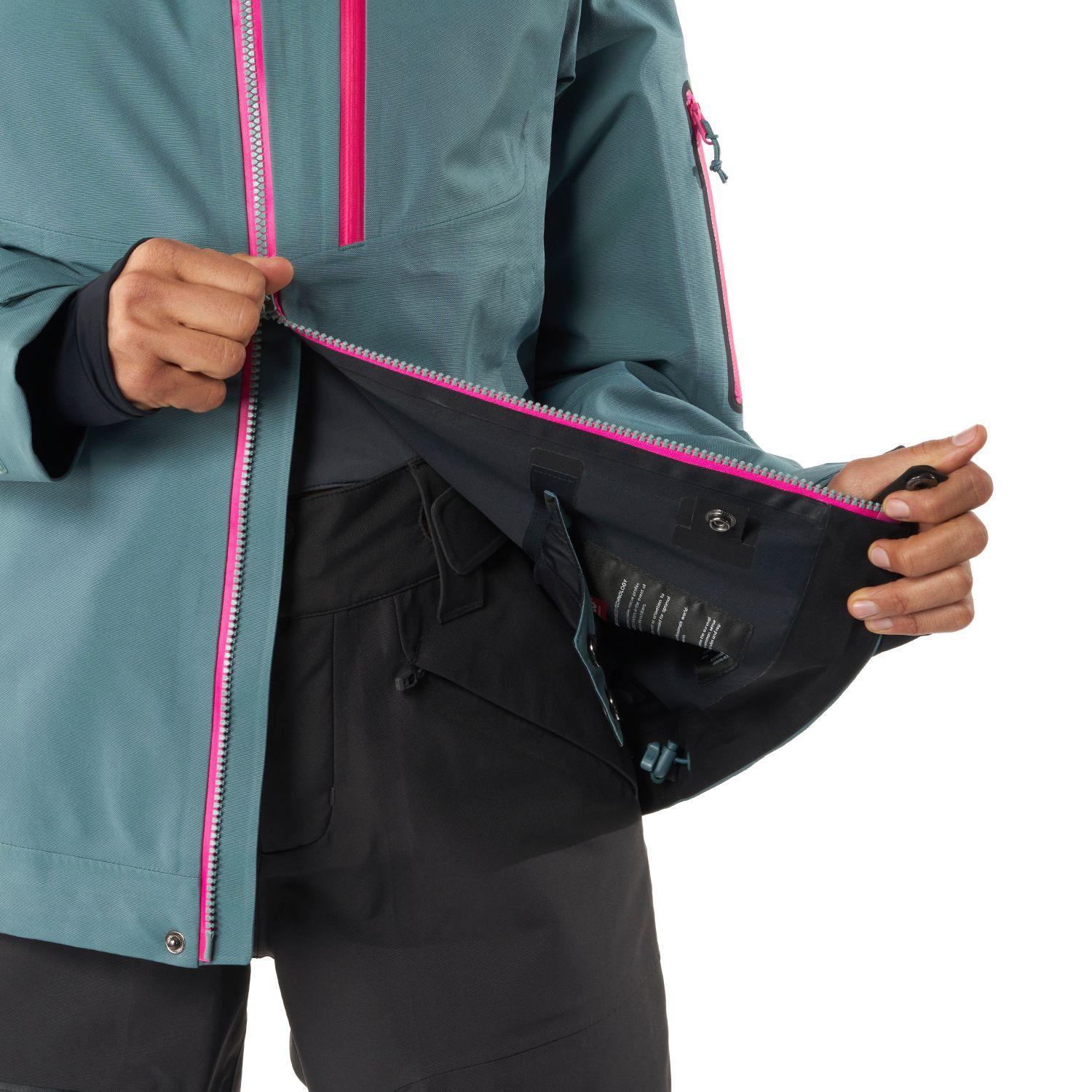 Chaqueta Mujer Snow Raptor B-Dry Hoody Jacket Jade Oscuro Lippi-8