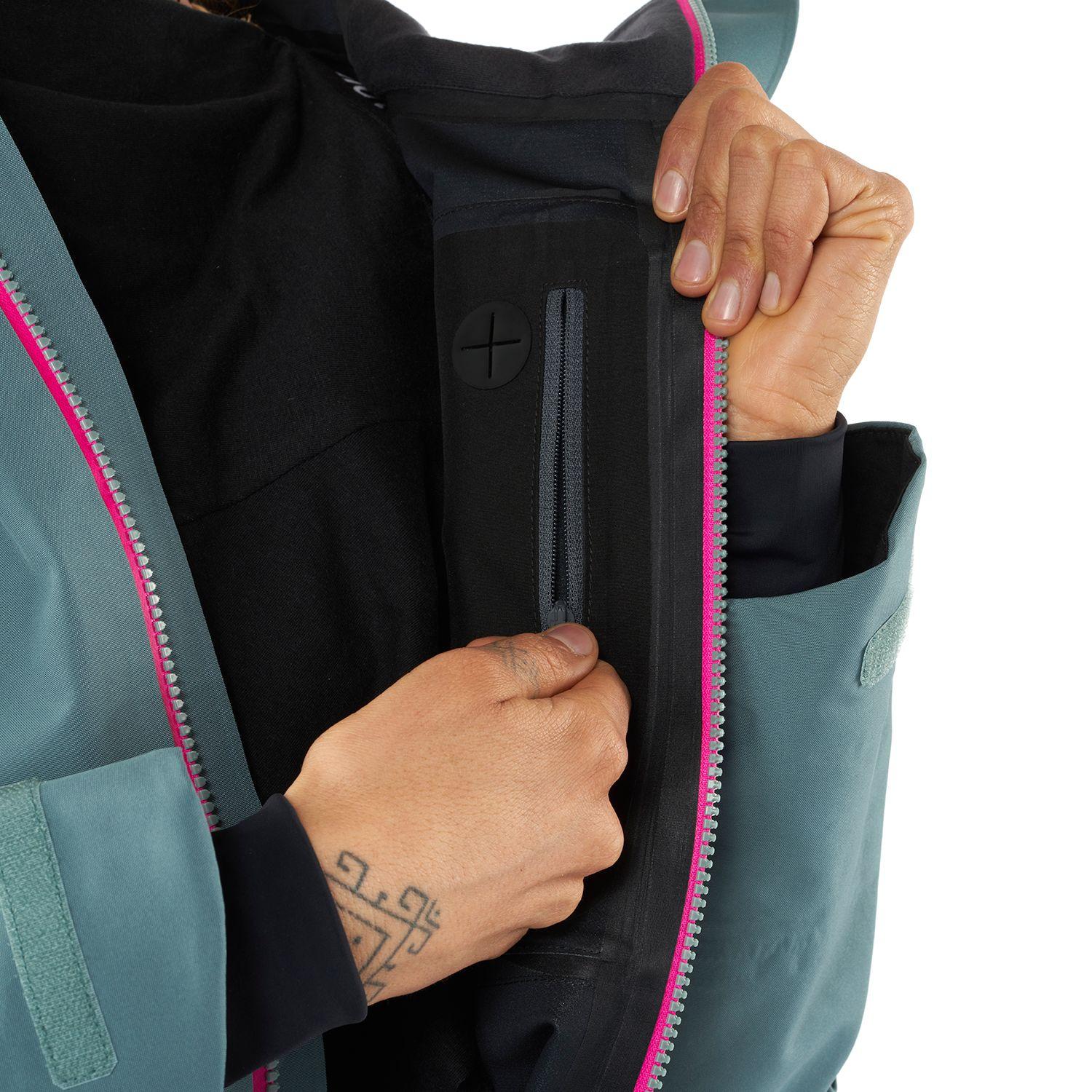 Chaqueta Mujer Snow Raptor B-Dry Hoody Jacket Jade Oscuro Lippi-9