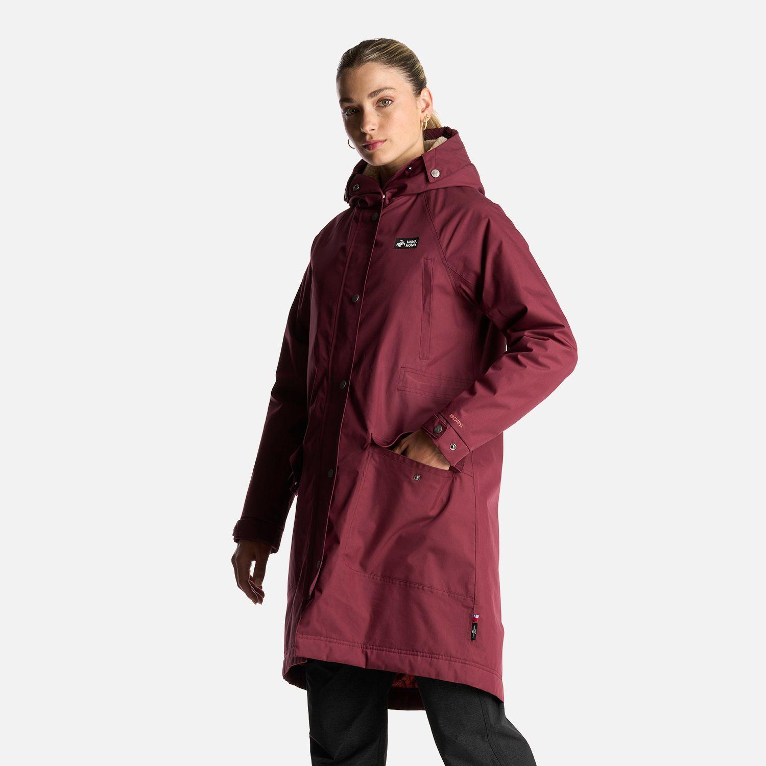 Chaqueta Mujer Yak Burdeo Haka Honu I24-2