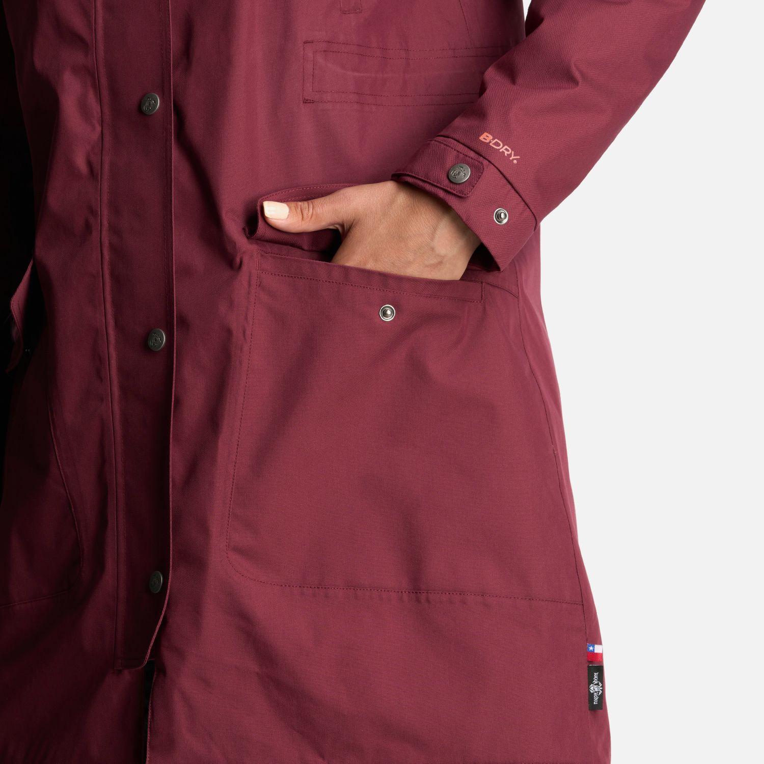 Chaqueta Mujer Yak Burdeo Haka Honu I24-5