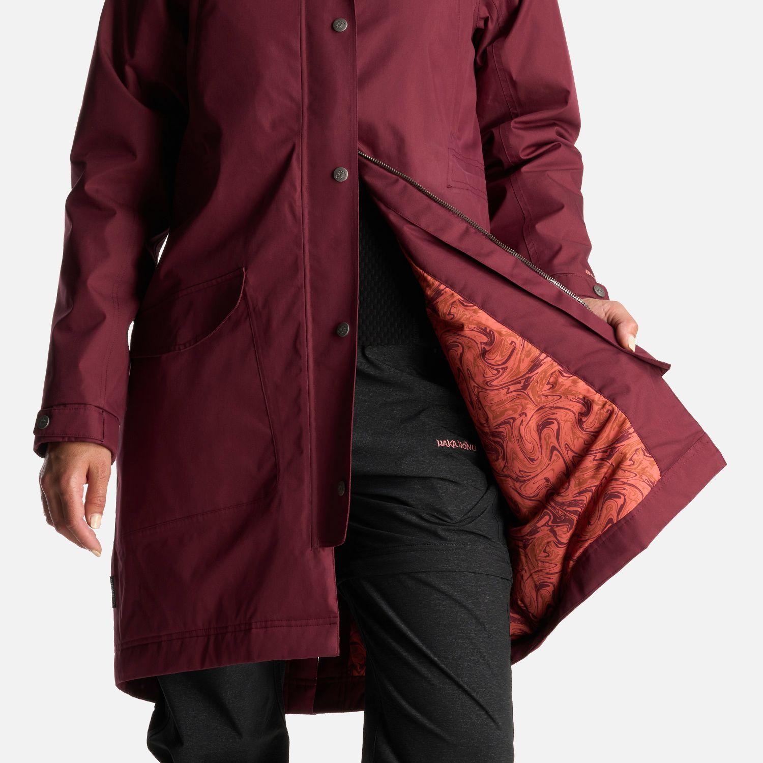 Chaqueta Mujer Yak Burdeo Haka Honu I24-6