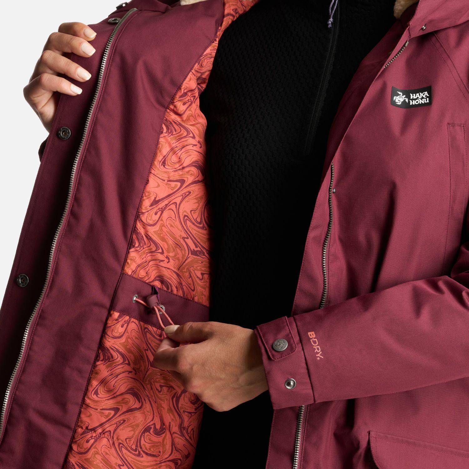 Chaqueta Mujer Yak Burdeo Haka Honu I24-7