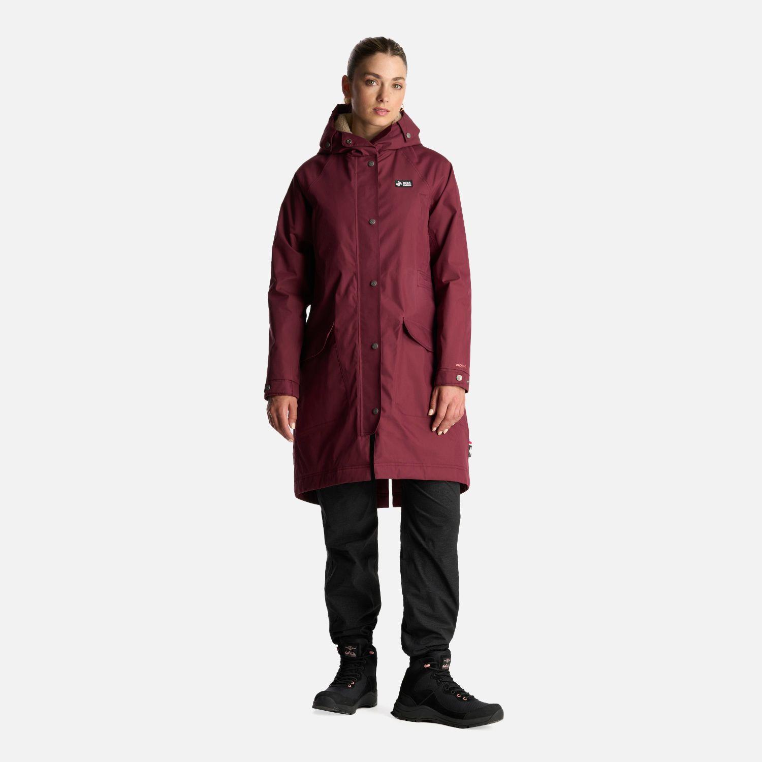 Chaqueta Mujer Yak Burdeo Haka Honu I24-9