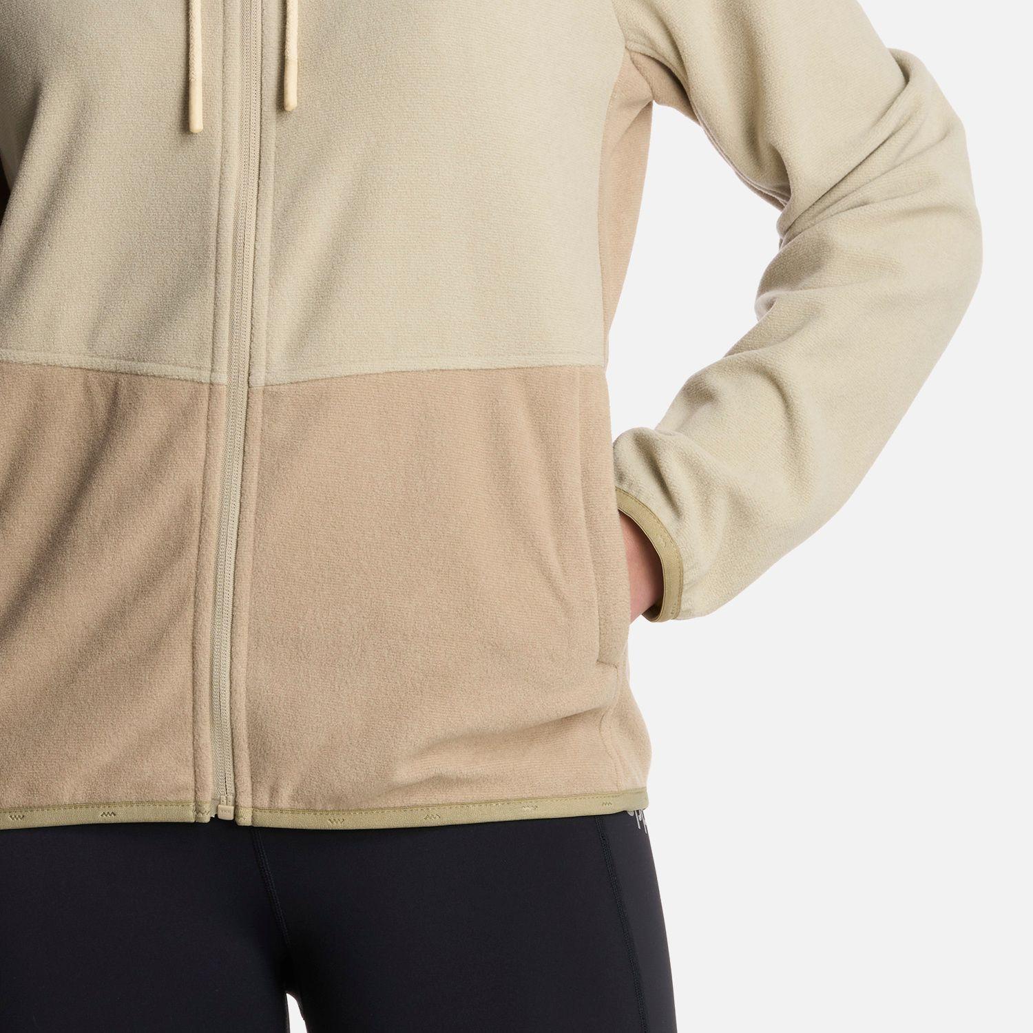 Polerón Mujer Stripes Nano-F Full Zip Hoody Beige Lippi-4