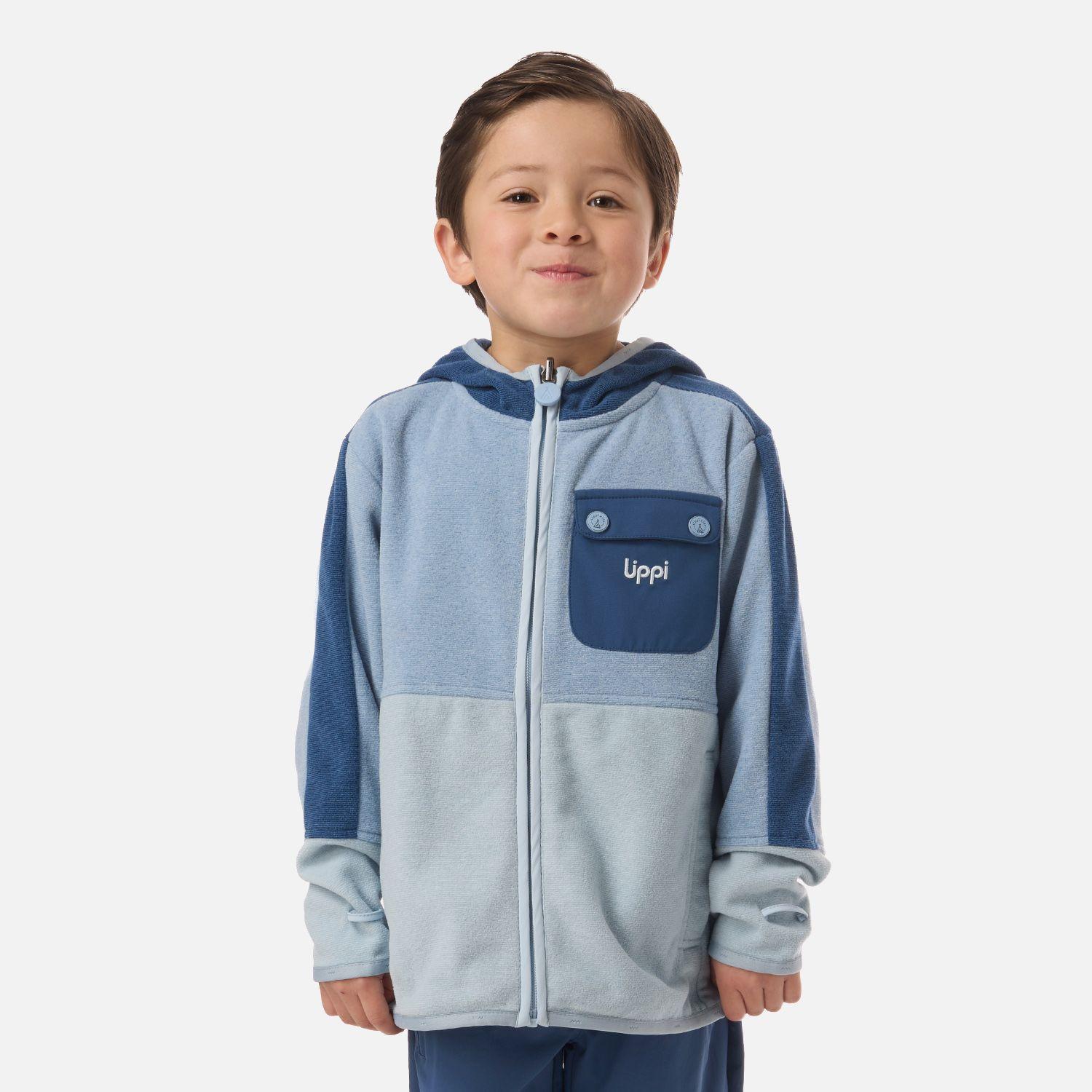 Polar Niño FirePlace Hoody Sweatshirt Azul Piedra Lippi V26-0