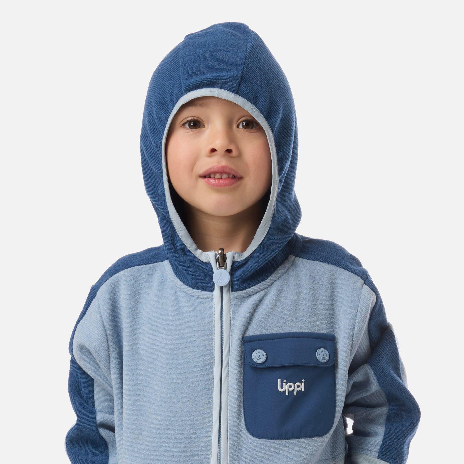 Polar Niño FirePlace Hoody Sweatshirt Azul Piedra Lippi V26-3