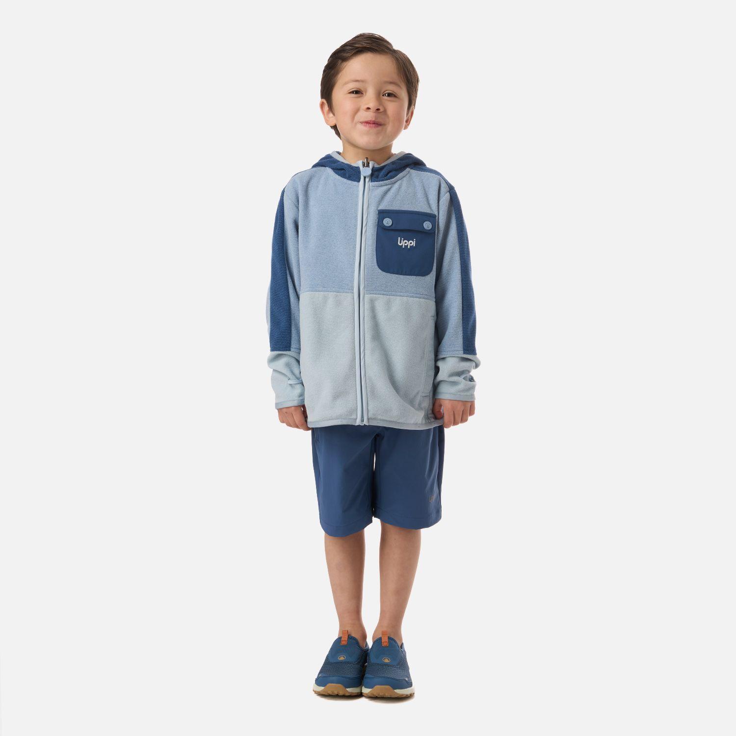 Polar Niño FirePlace Hoody Sweatshirt Azul Piedra Lippi V26-5