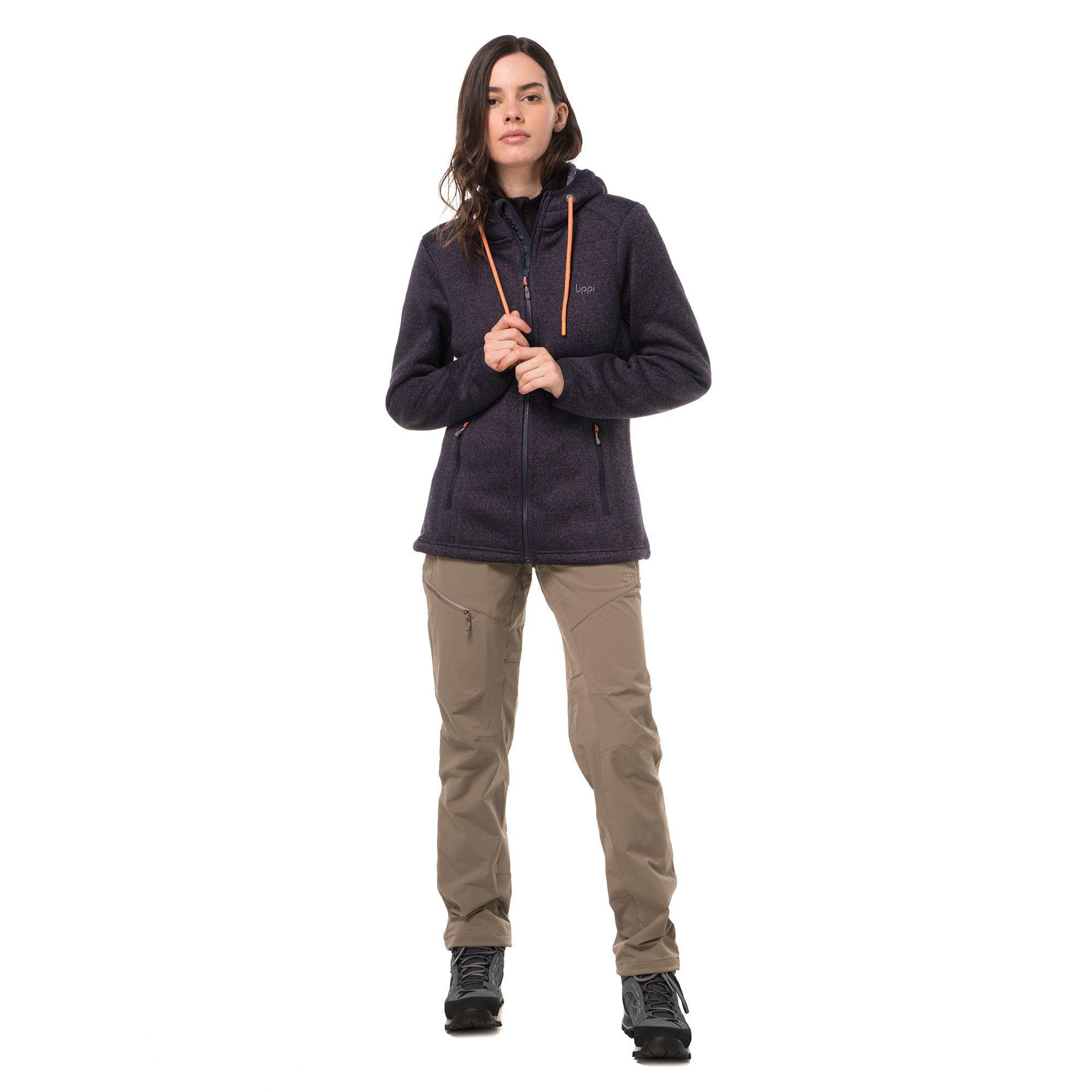 Chaqueta Mujer Sense Blend-Pro Hoody Jacket Melange Azul Noche Lippi V20-3