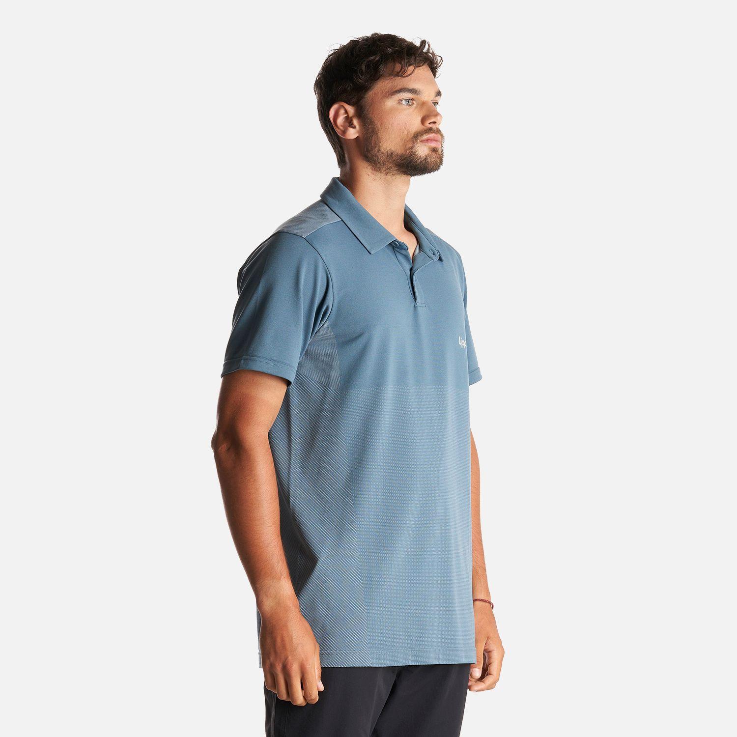 Polera Hombre B-Classic Seamless Polo Azul Piedra Lippi-2