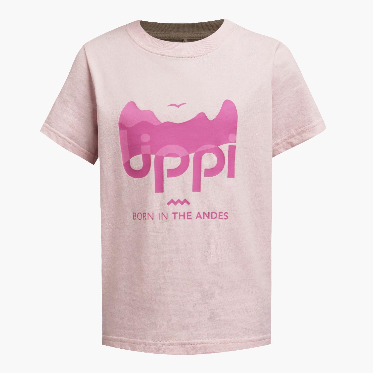 Polera Niña Logo Lippi T-shirt Rosa Claro Lippi V26-4