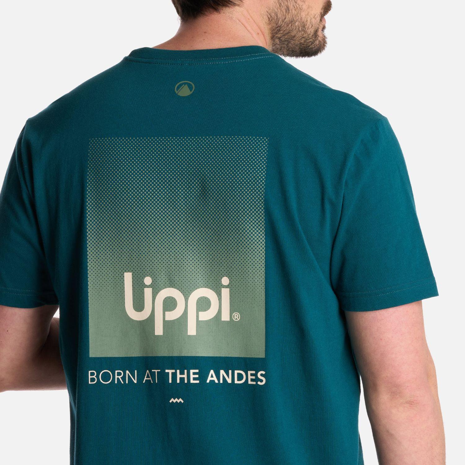 Polera Hombre Logo Lippi Back Print T-Shirt Petroleo Lippi-3