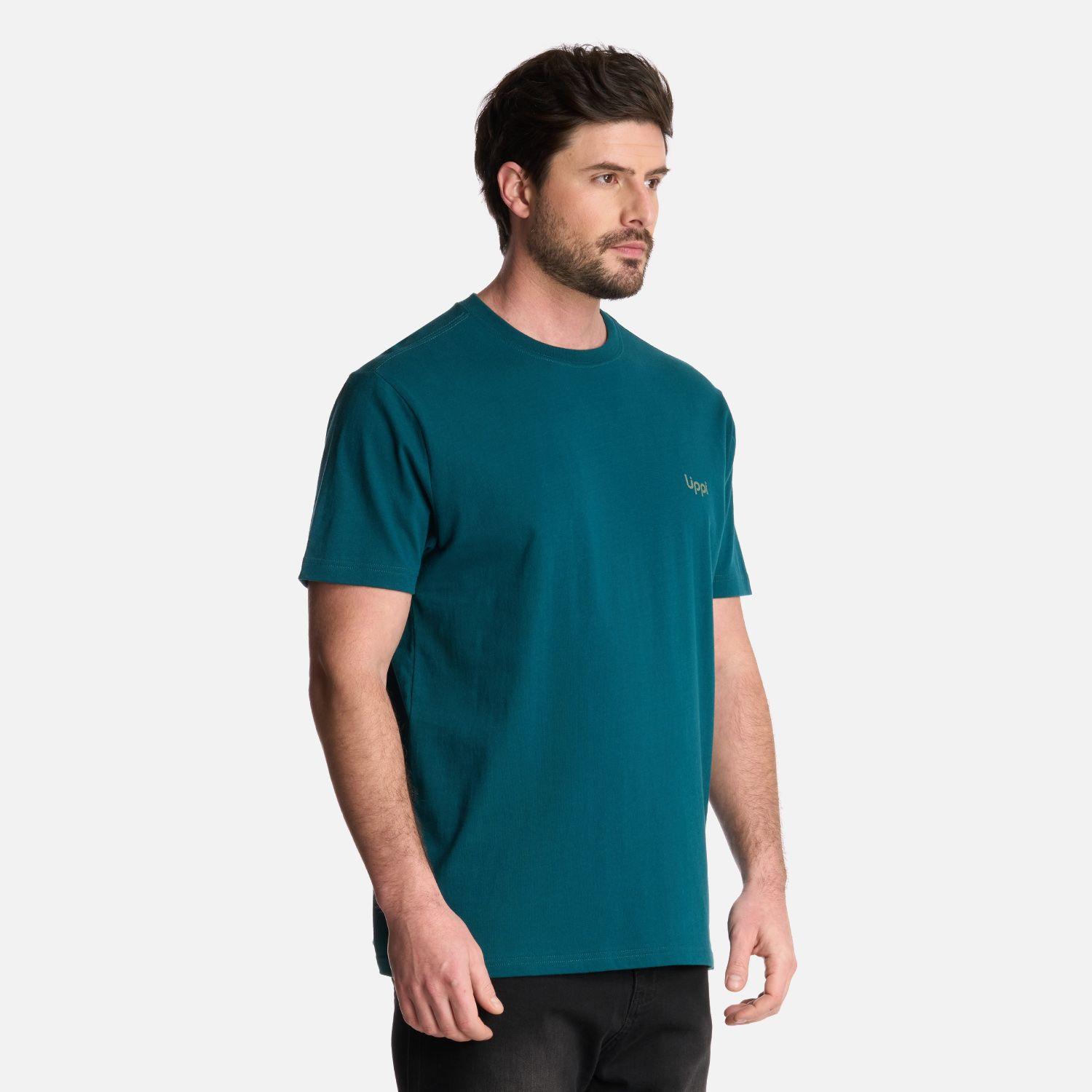 Polera Hombre Logo Lippi Back Print T-Shirt Petroleo Lippi-2