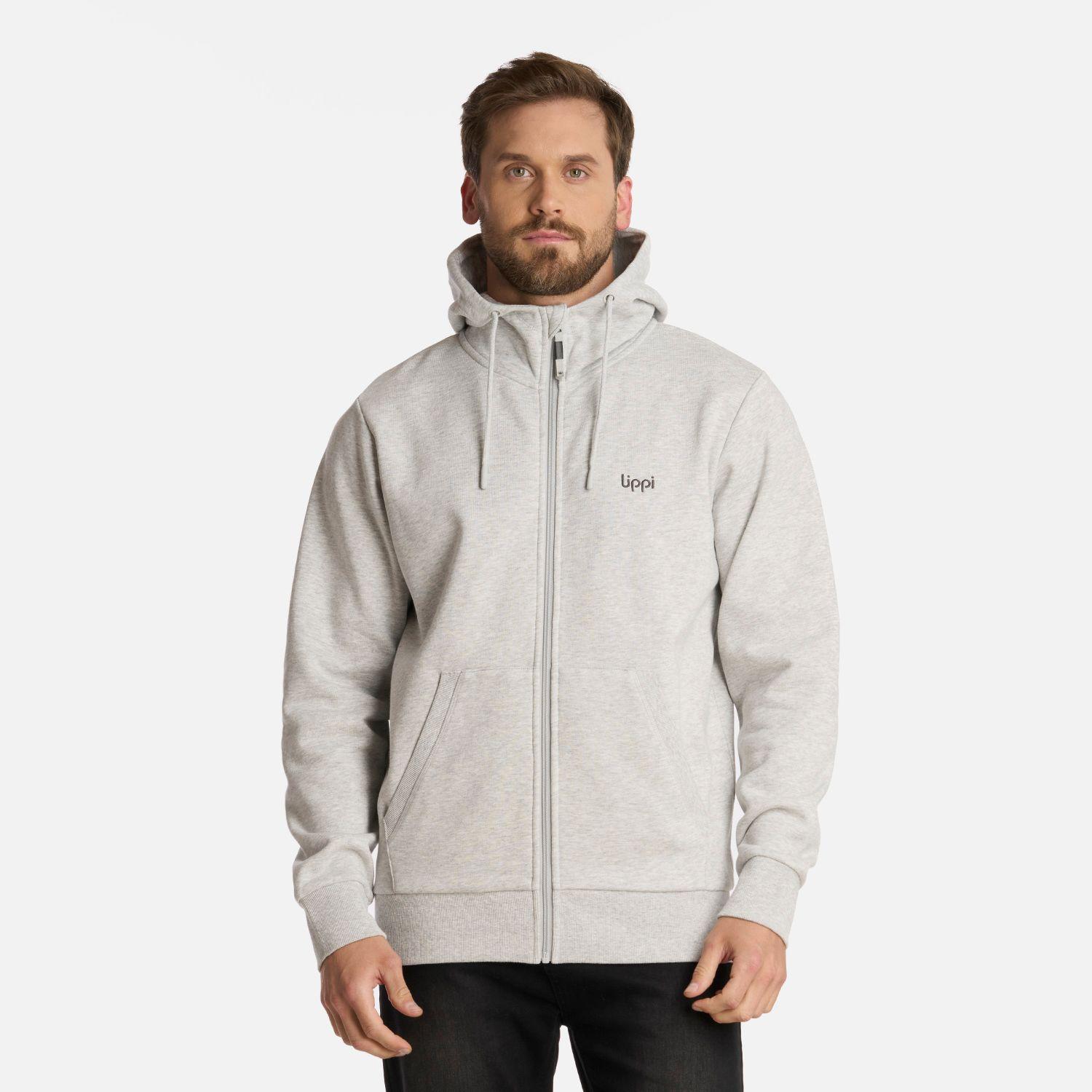 Polerón Hombre Ulmo Full Zip Sweatshirt Gris Claro Lippi I25-0