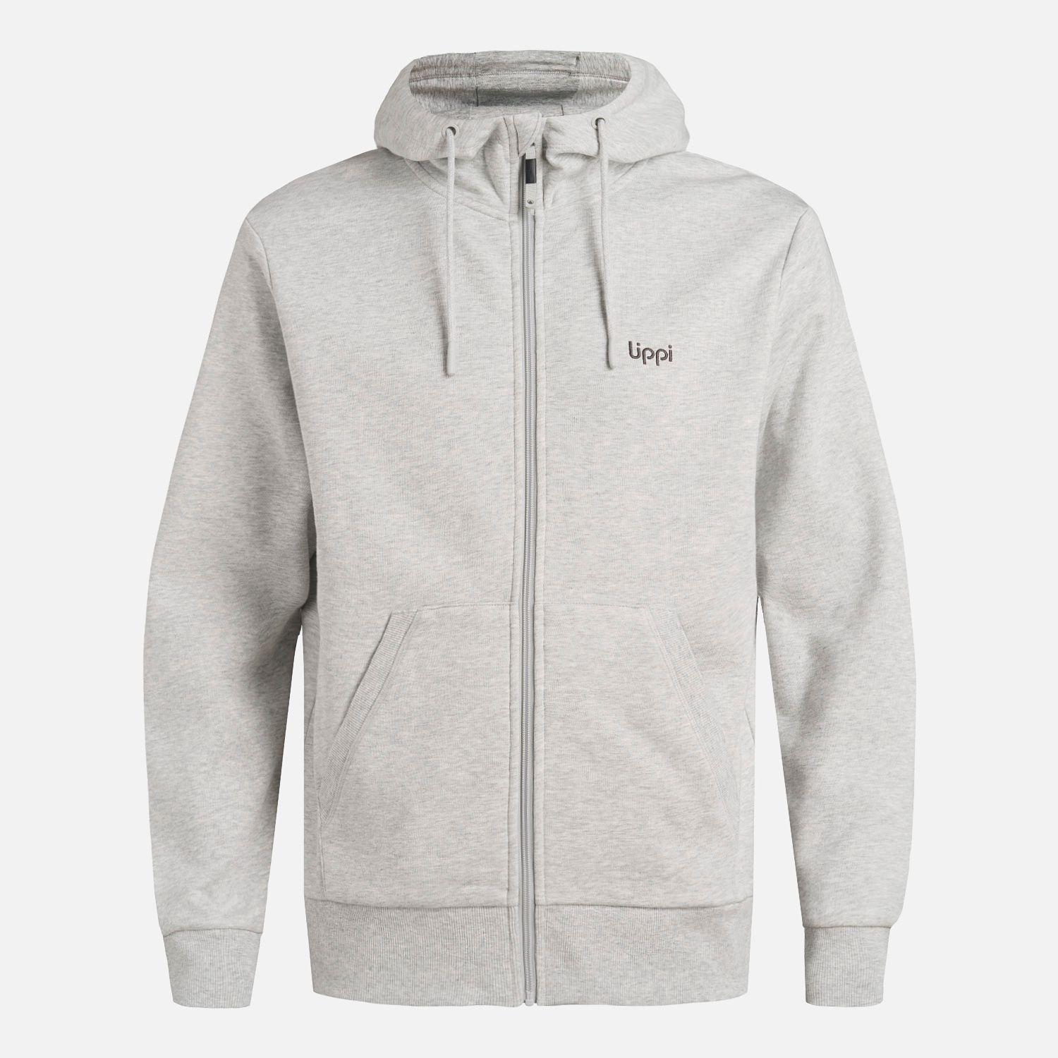 Polerón Hombre Ulmo Full Zip Sweatshirt Gris Claro Lippi I25-6