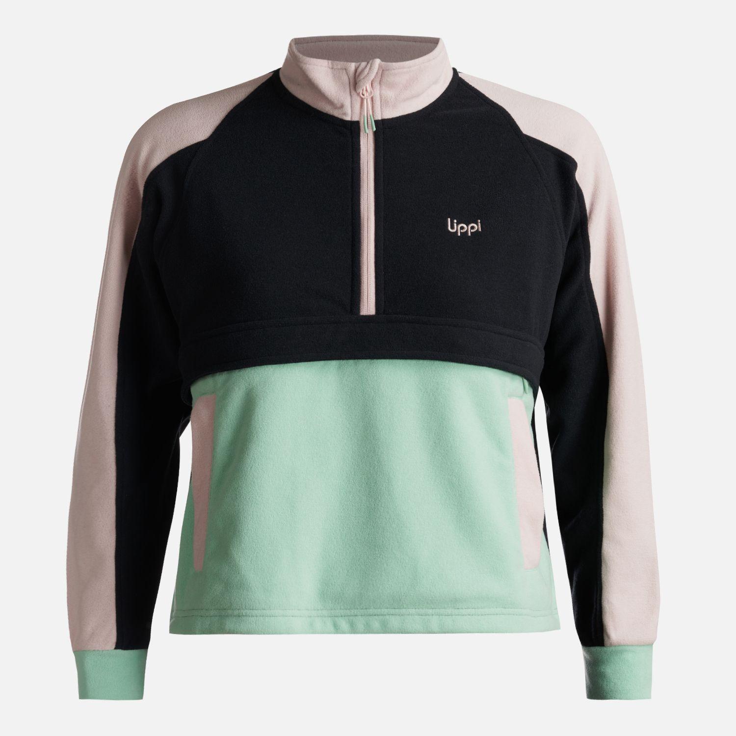 Poleron Teen Girl FirePlace 1/4 Zip Sweatshirt Grafito Lippi-0
