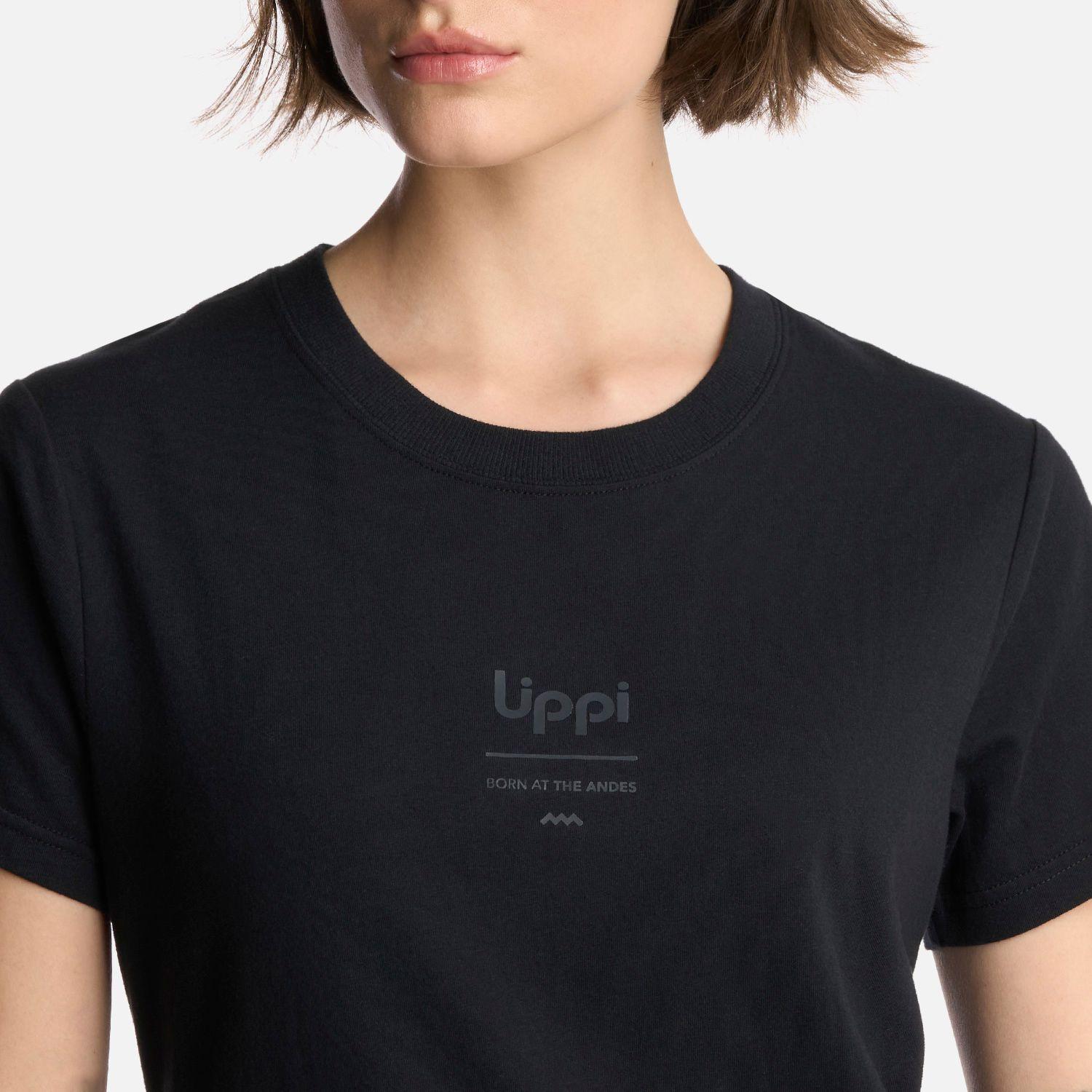Polera Mujer Ulmo Mid Point T-Shirt Negro Lippi-3