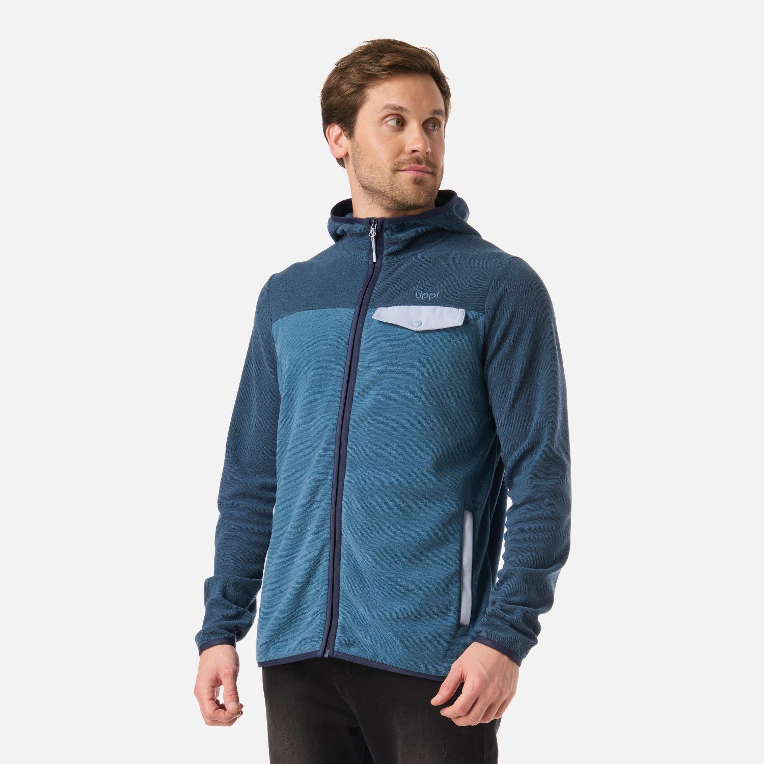Polar Hombre Fireplace Full Zip Hoody Sweatshirt Azul Oscuro Lippi V26-0