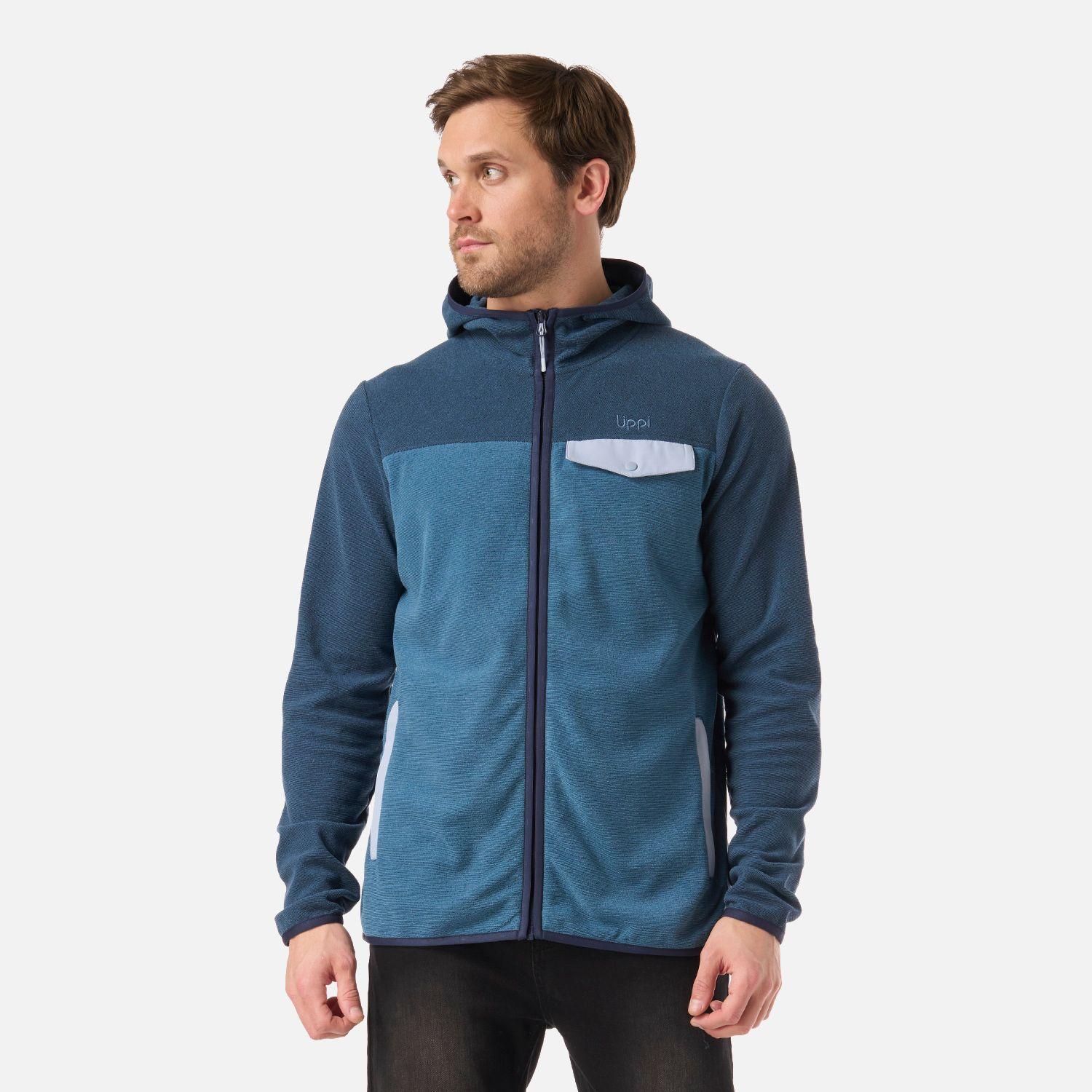 Polar Hombre Fireplace Full Zip Hoody Sweatshirt Azul Oscuro Lippi V26-1