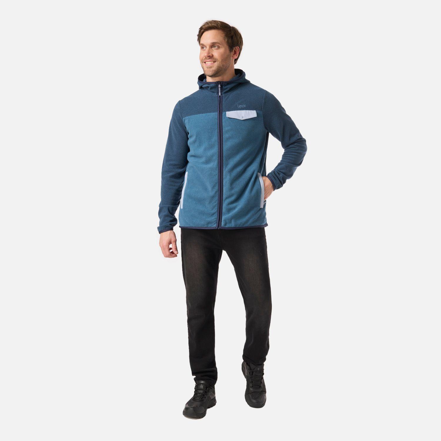 Polar Hombre Fireplace Full Zip Hoody Sweatshirt Azul Oscuro Lippi V26-5