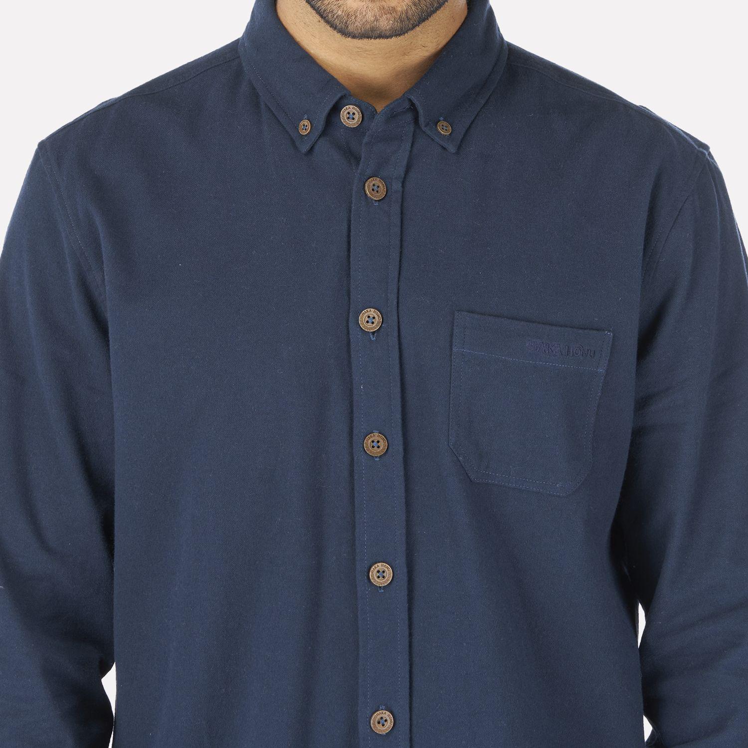 Camisa Hombre Clásica Azul Marino Haka Honu-1
