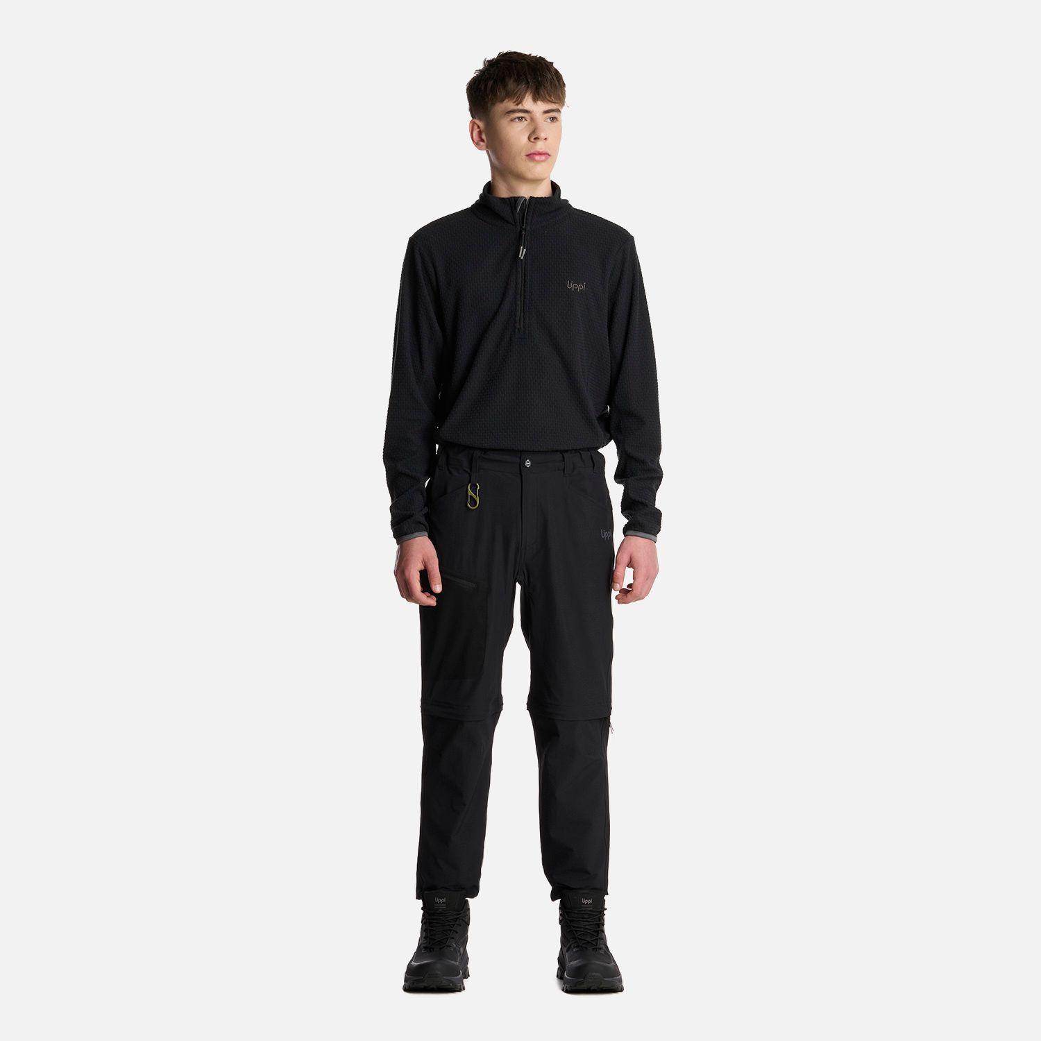 Pantalón Teen Boy Lennox Q-dry Mix-2 Pants Negro Lippi I25-6
