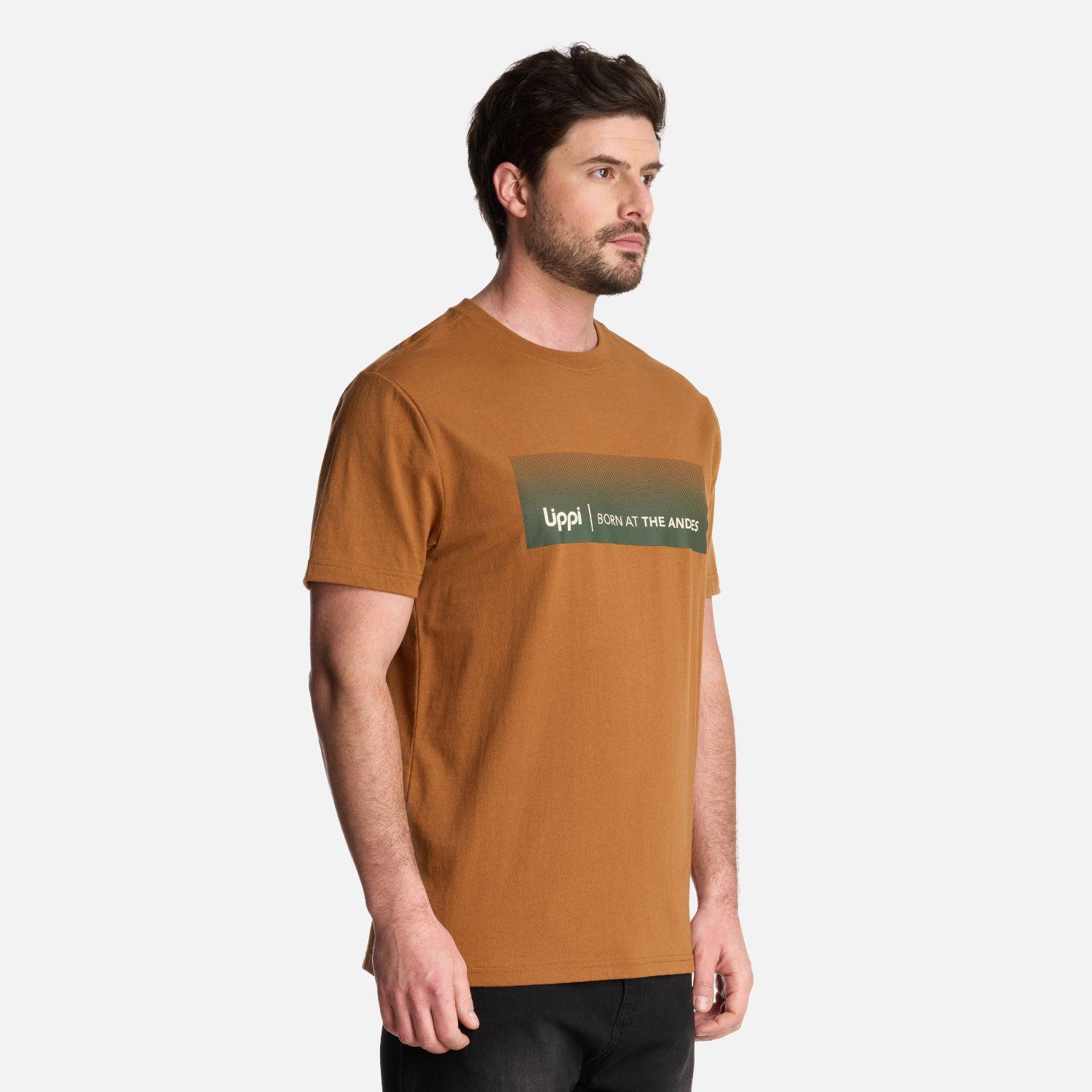 Polera Hombre Logo Lippi Front Print T-Shirt Mostaza Lippi-1