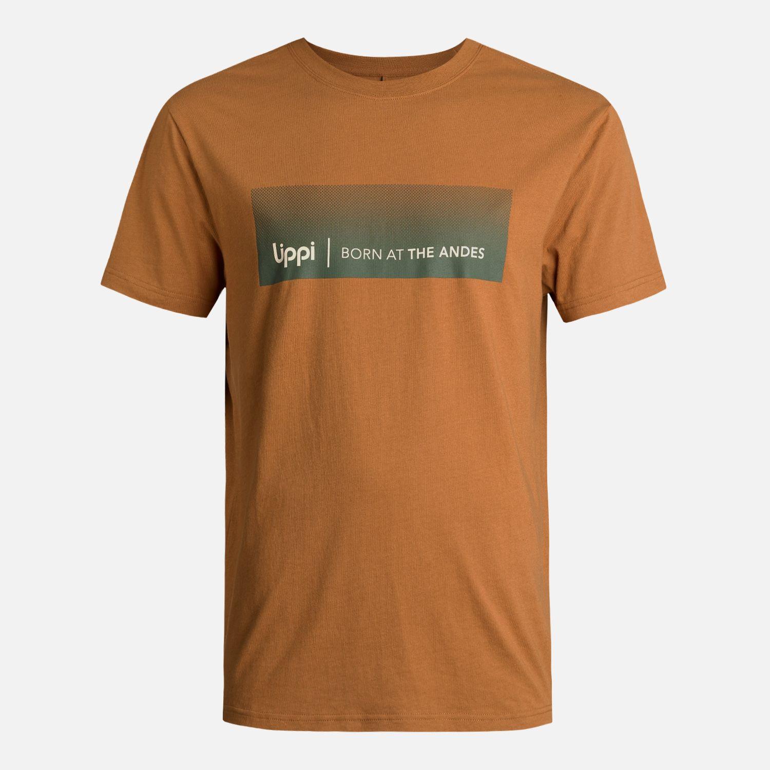 Polera Hombre Logo Lippi Front Print T-Shirt Mostaza Lippi-5