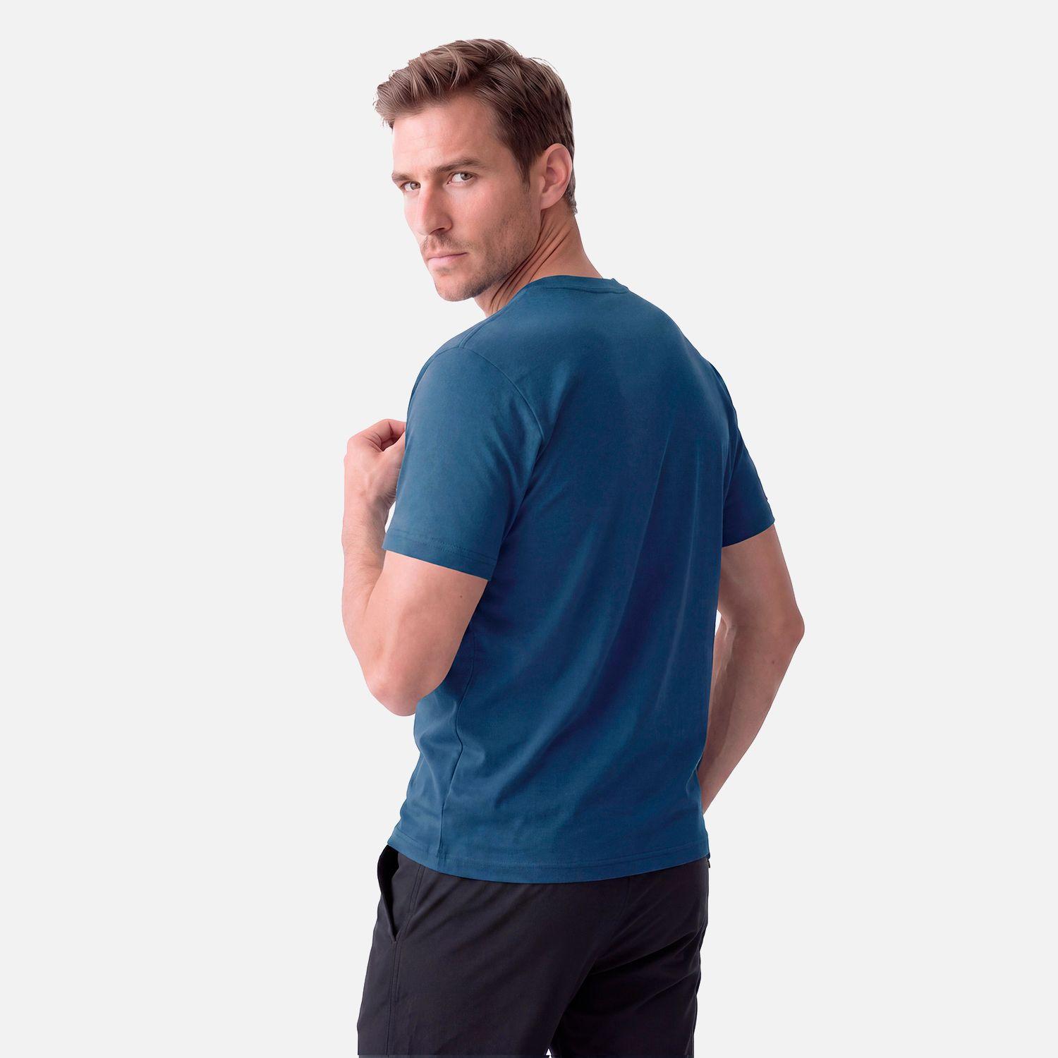 Polera Hombre Ulmo Front Print T-Shirt Azul Oscuro Lippi V27-2