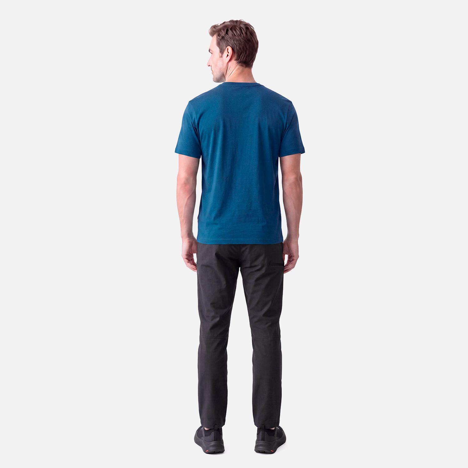 Polera Hombre Ulmo Front Print T-Shirt Azul Oscuro Lippi V27-5