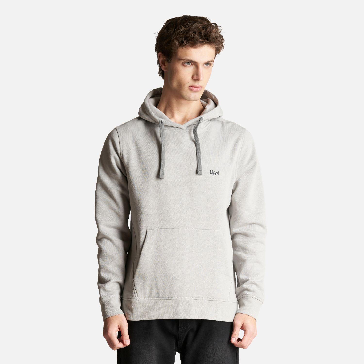 Poleron Hombre Insigne Hoody Sweatshirt Gris Claro Lippi-1