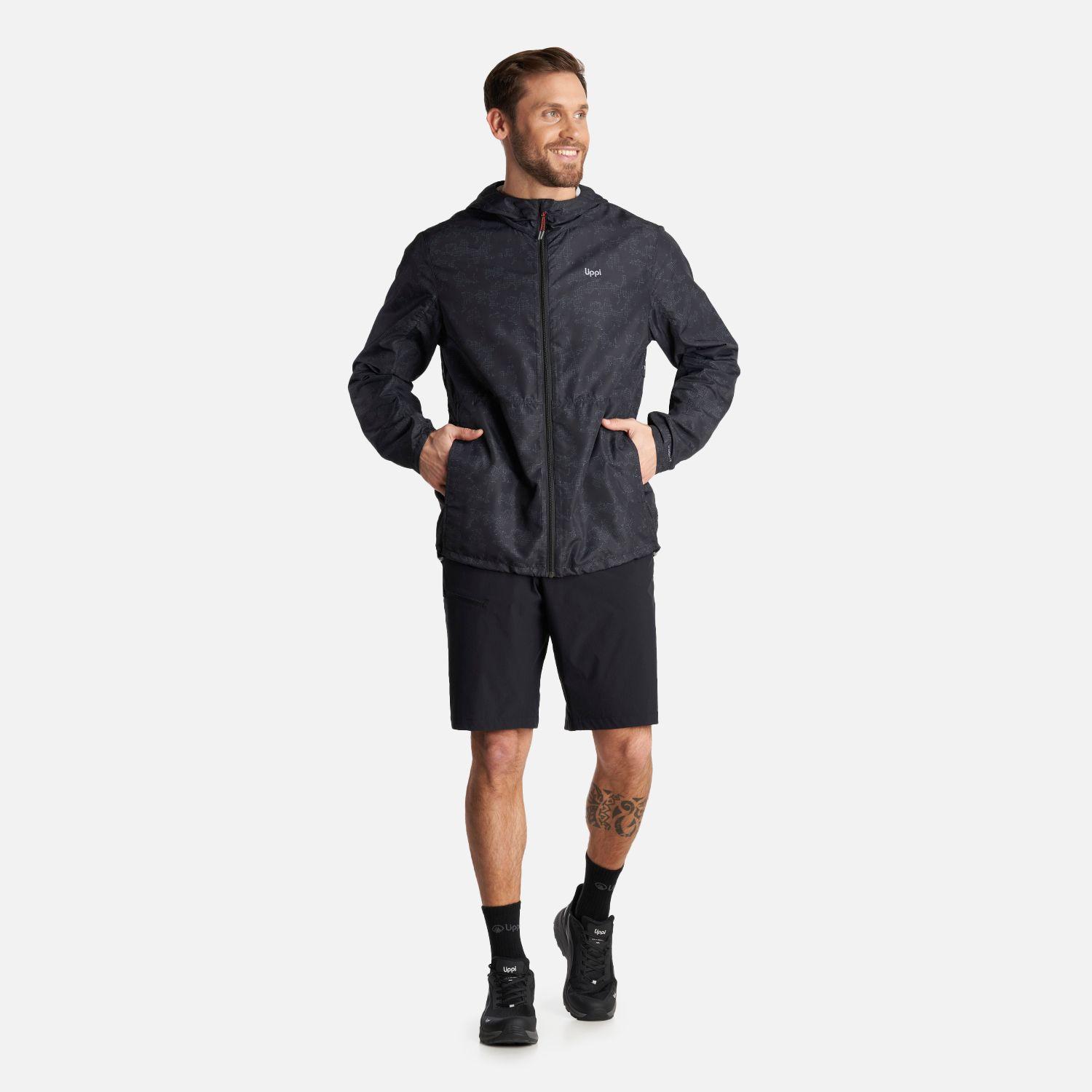 Chaqueta Hombre Nightfall WindBreaker Hoody Jacket Print Negro Lippi-8